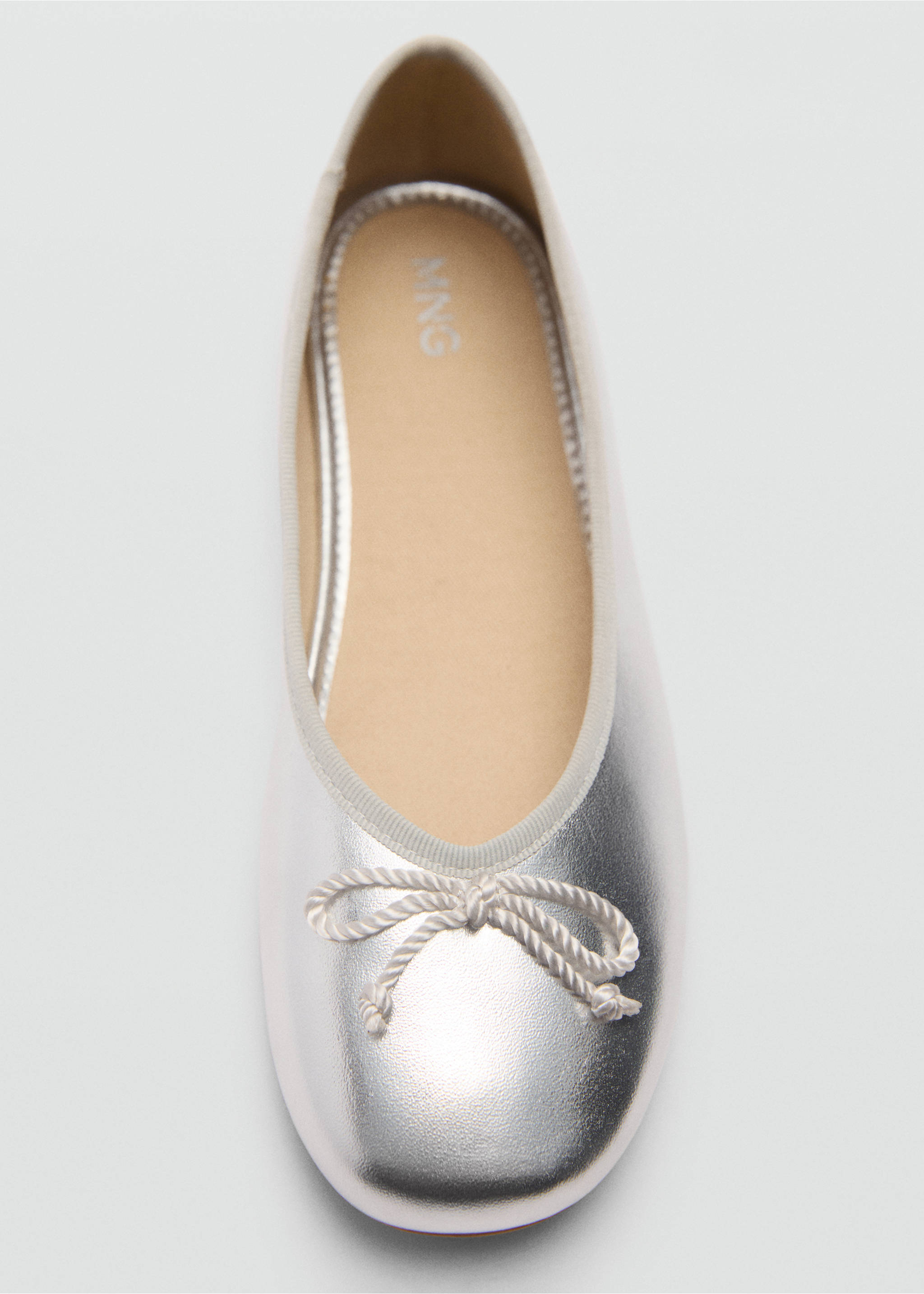 Bow ballerina - Details of the article 2, Silver. Ref: 77043288-00.