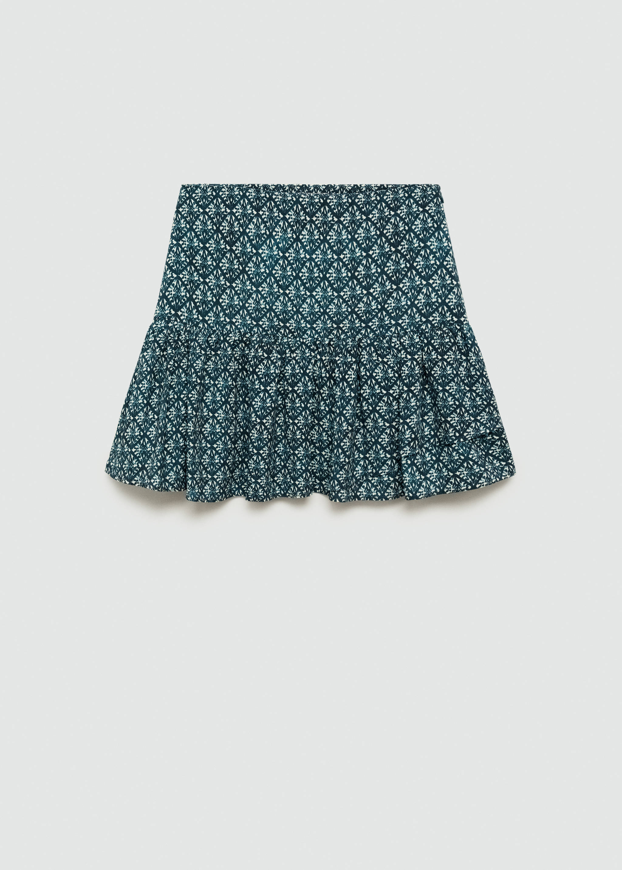 Юбка с принтом и воланом - Изделие без модели