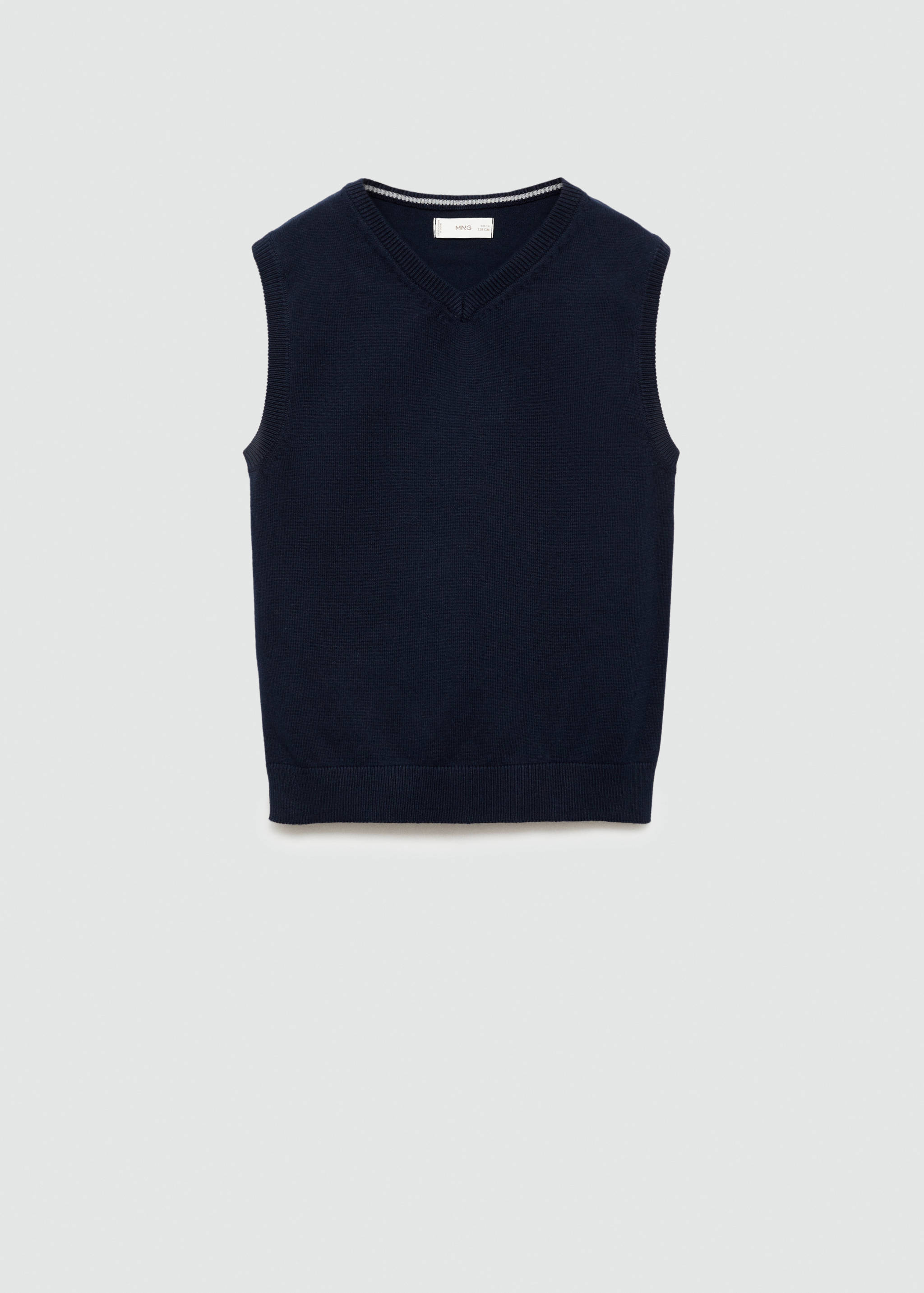 Knitted cotton vest - Article without model