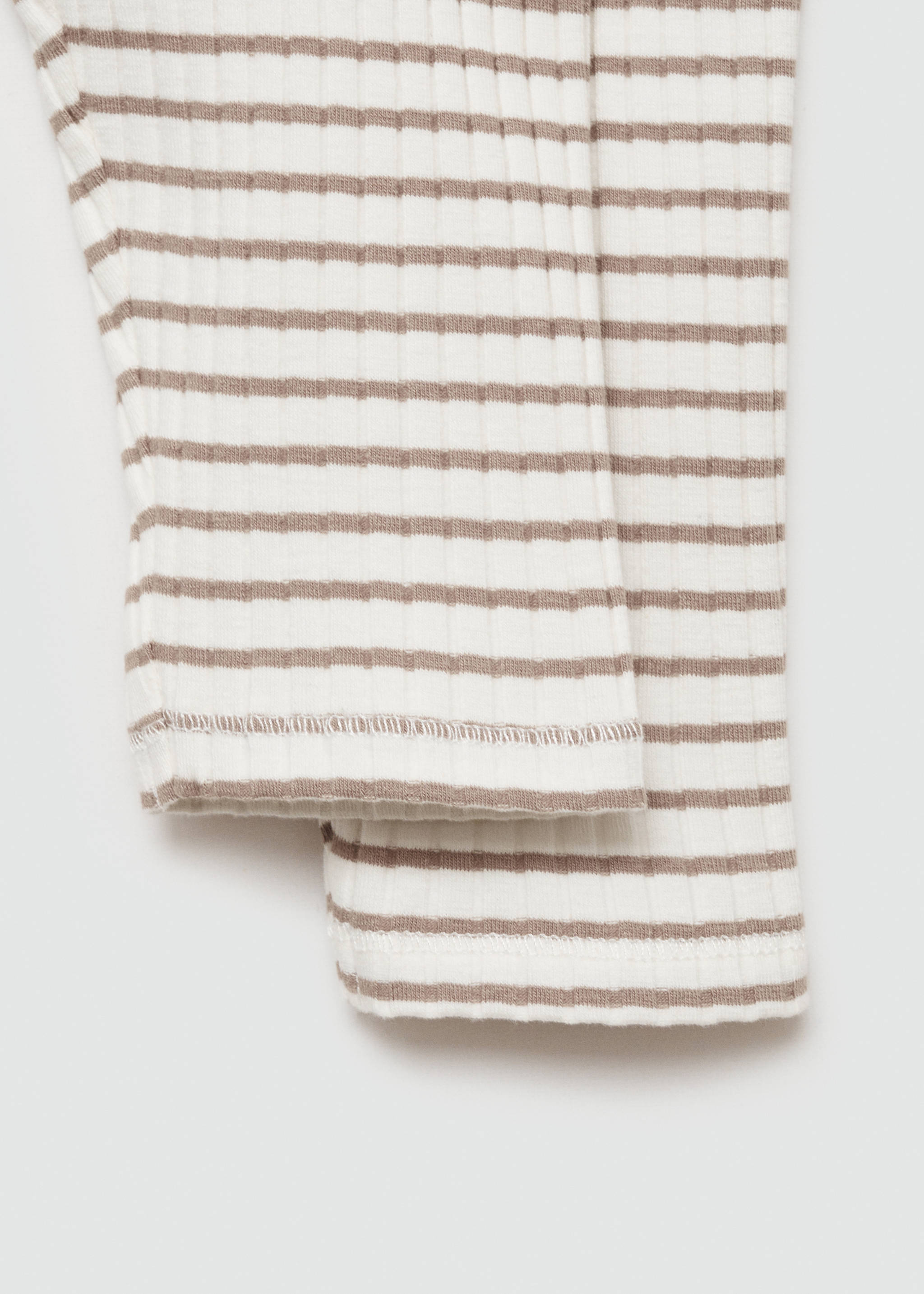 Stripped cotton leggings - Details of the article 0