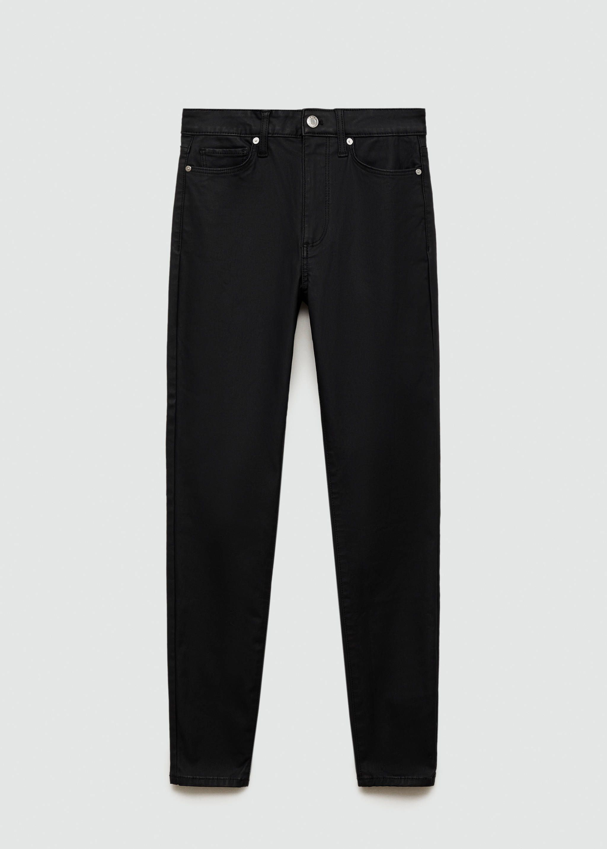 Waxed mid-rise skinny jeans - Article without model