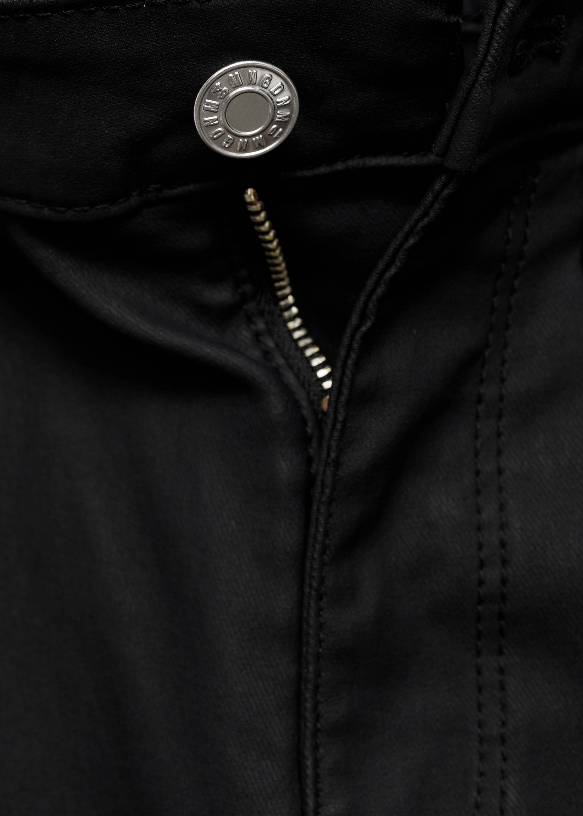 Waxed mid-rise skinny jeans - Details of the article 8