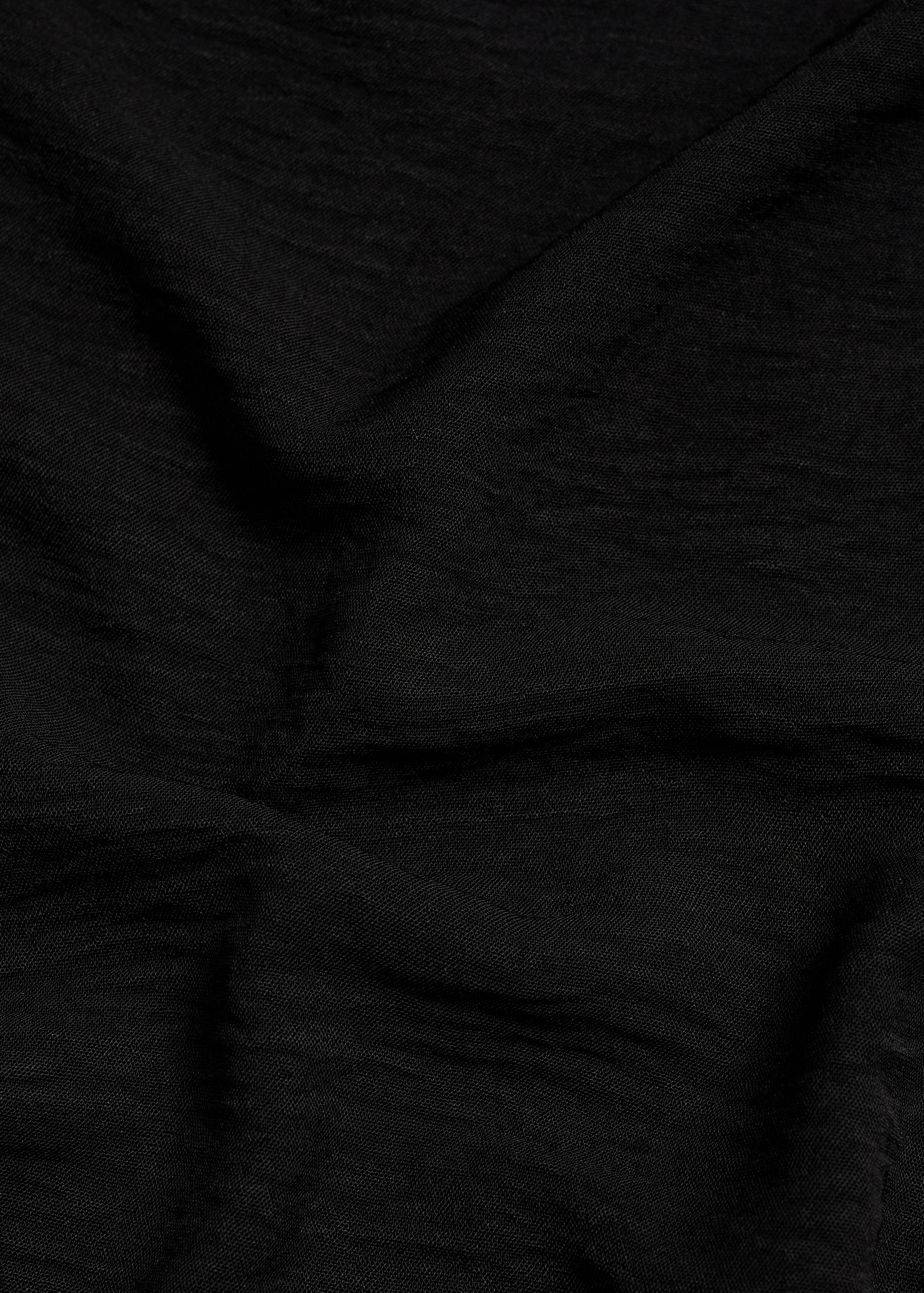 Textured flowy trousers - Details of the article 0