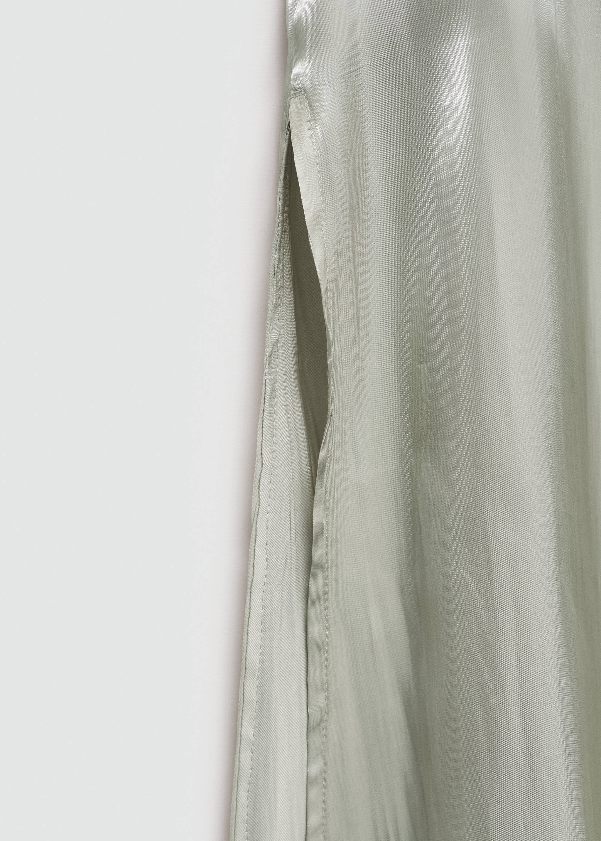 Asymmetrical satin dress - Details of the article 0