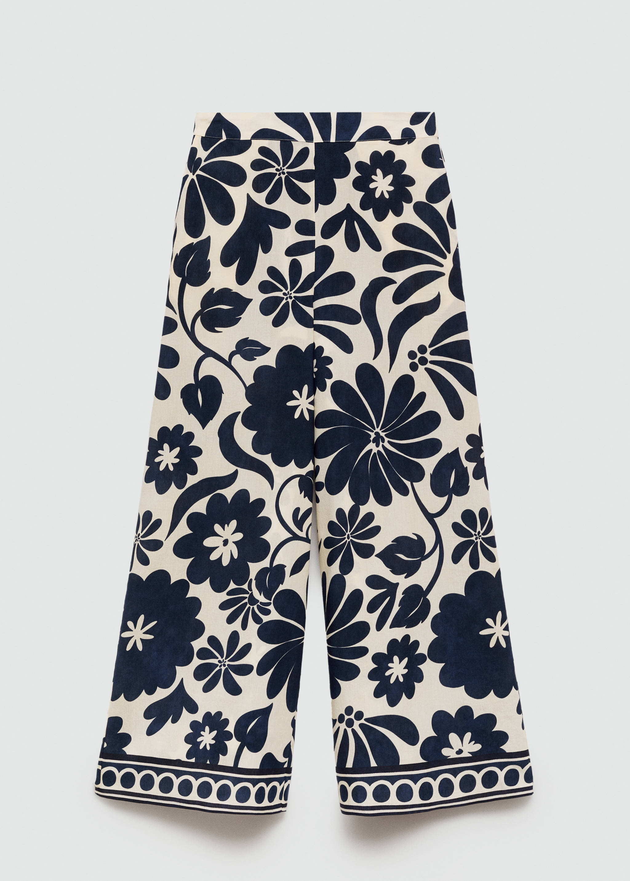Fluid floral-print trousers - Article without model