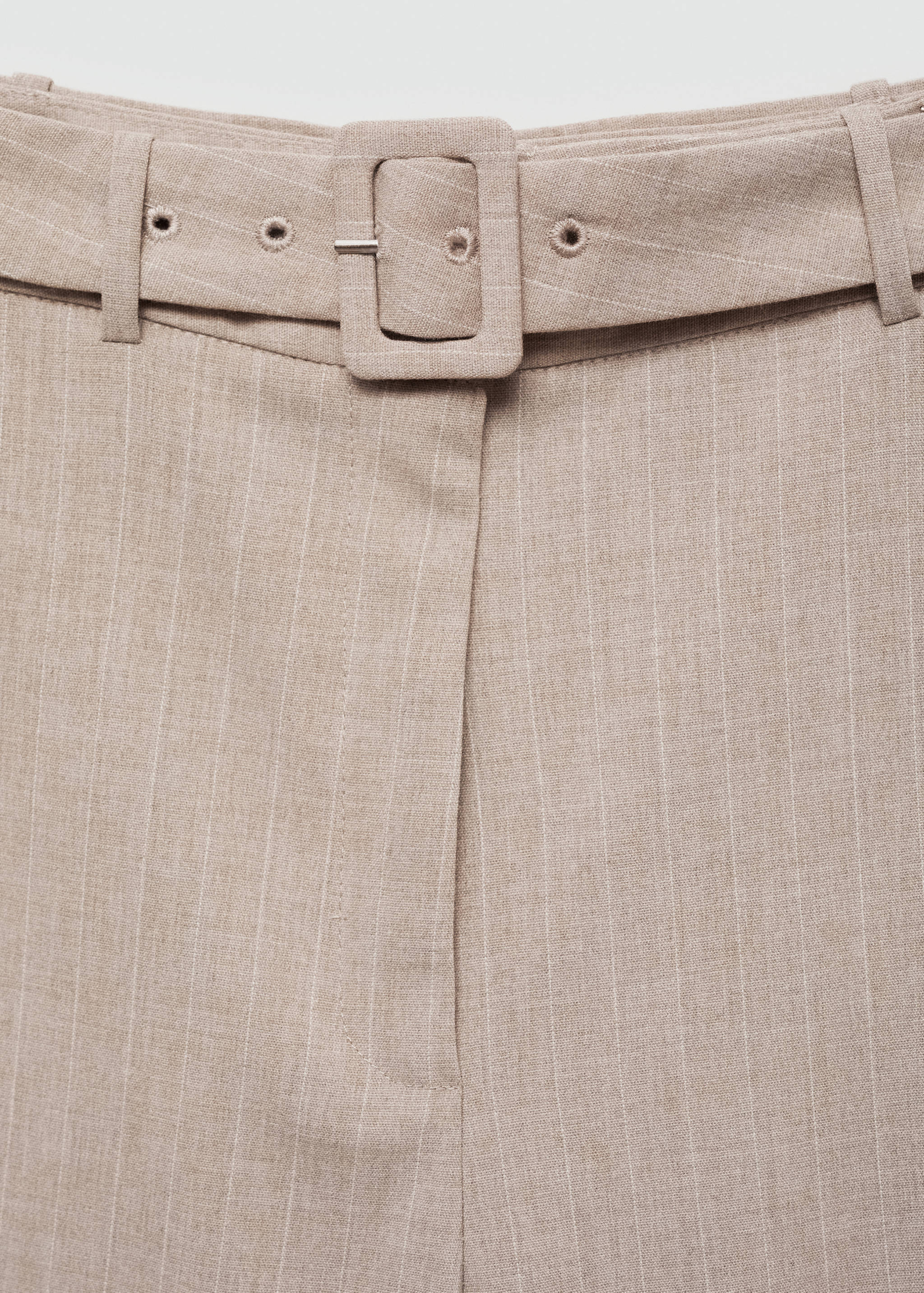 Chalk-stripe straight pants - Details of the article 8