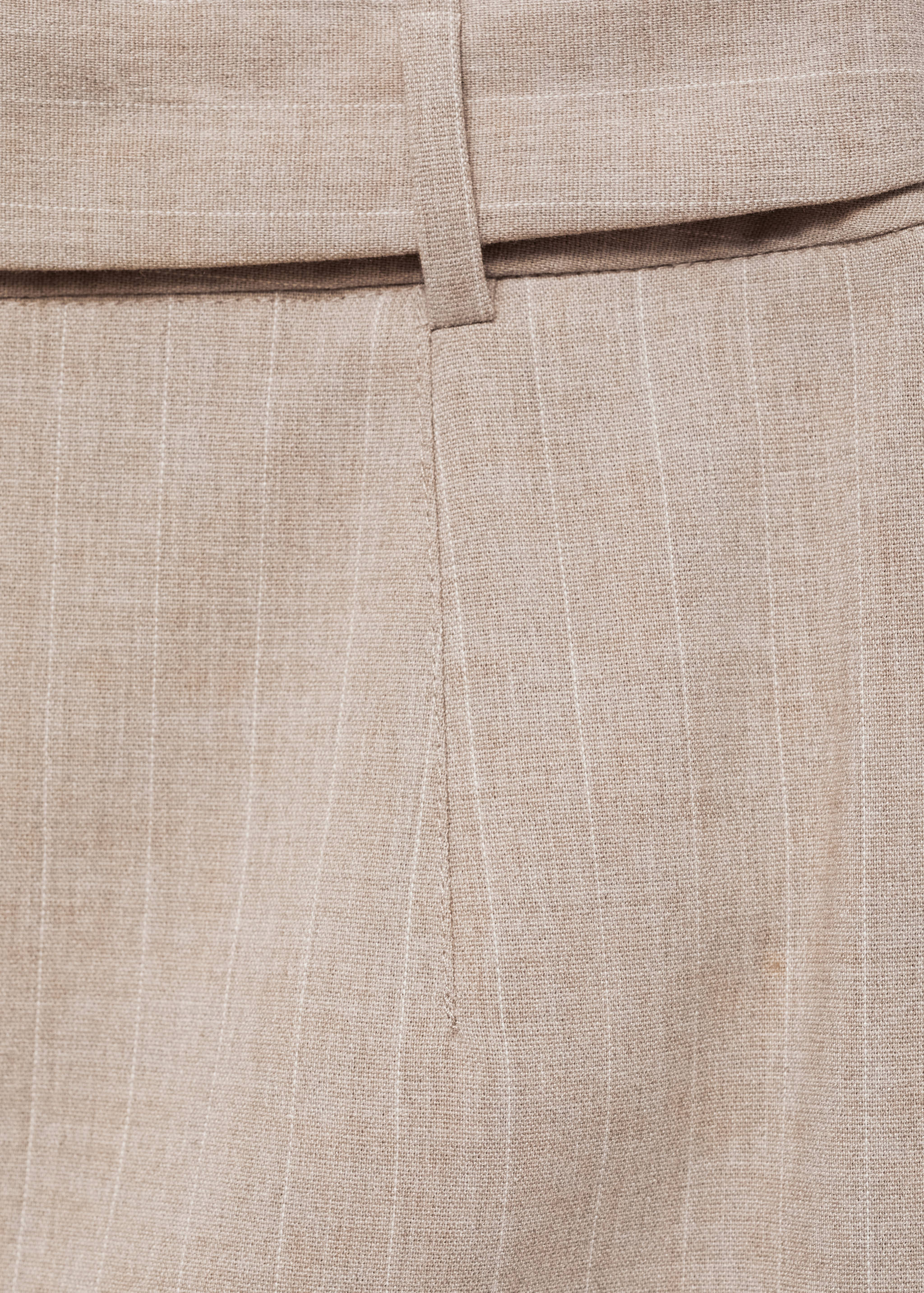 Chalk-stripe straight pants - Details of the article 0