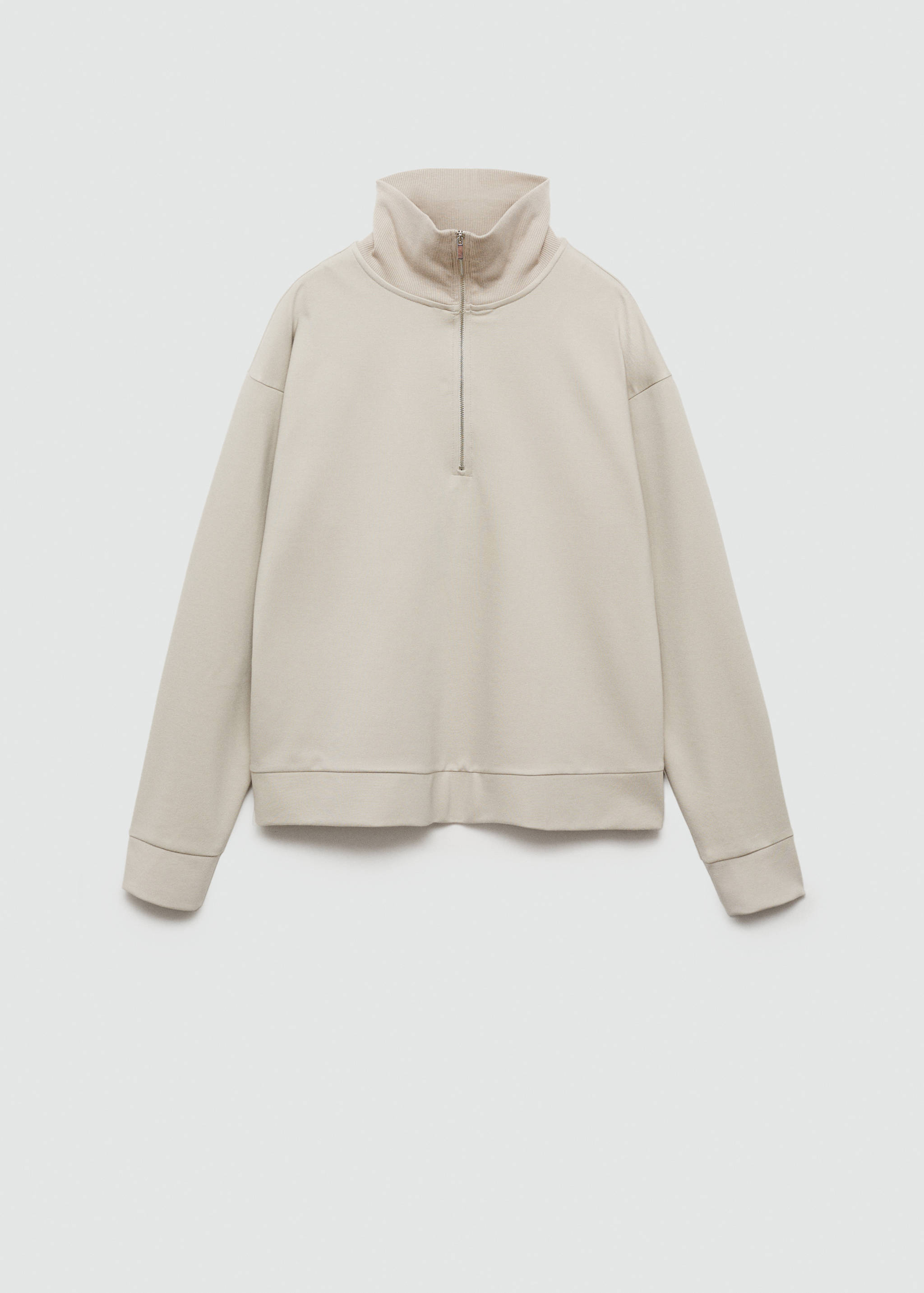 Sweat-shirt col montant zip - Article sans modèle