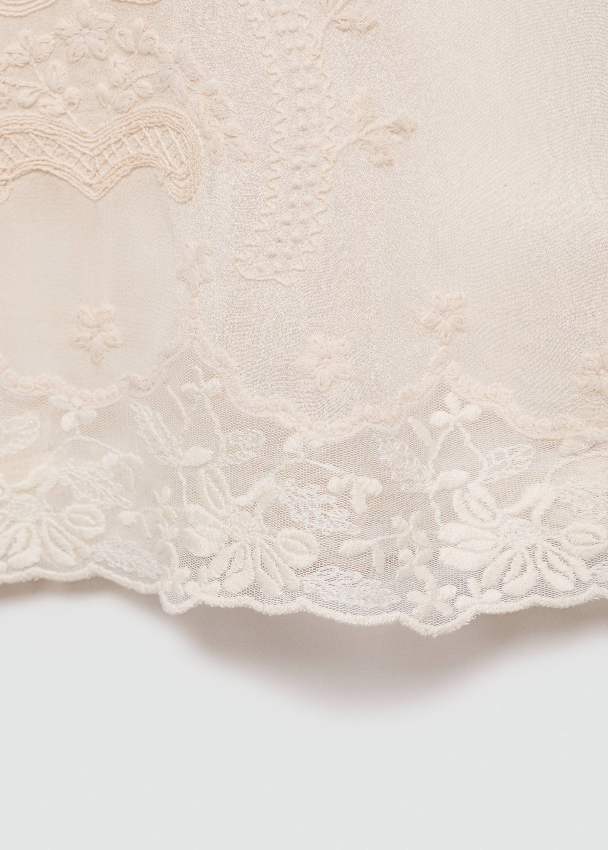 Embroidered strap top - Details of the article 8