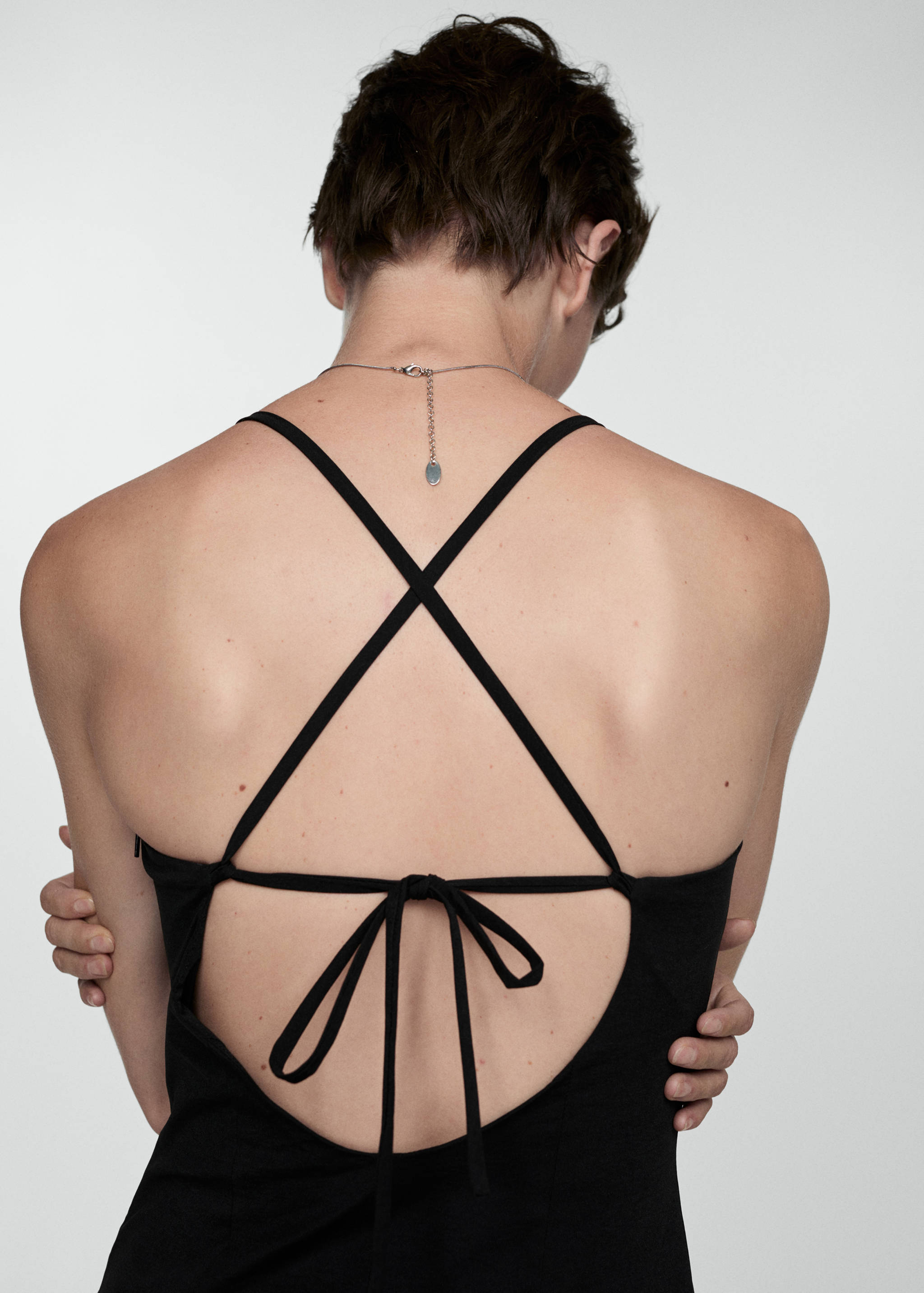 Robe plissée dos croisé - Détail de l'article 1