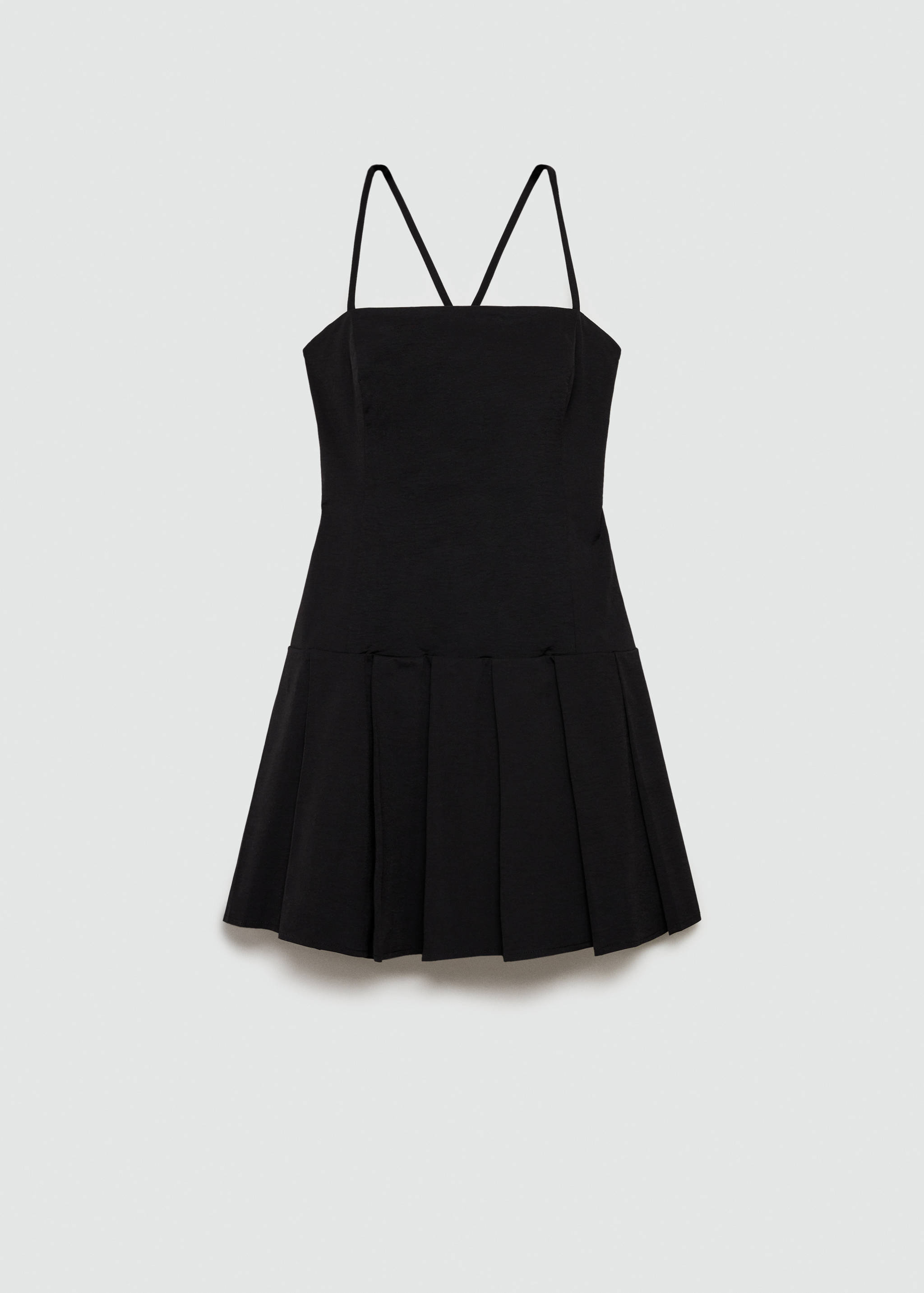 Pleated dress with crossed back - Article without model