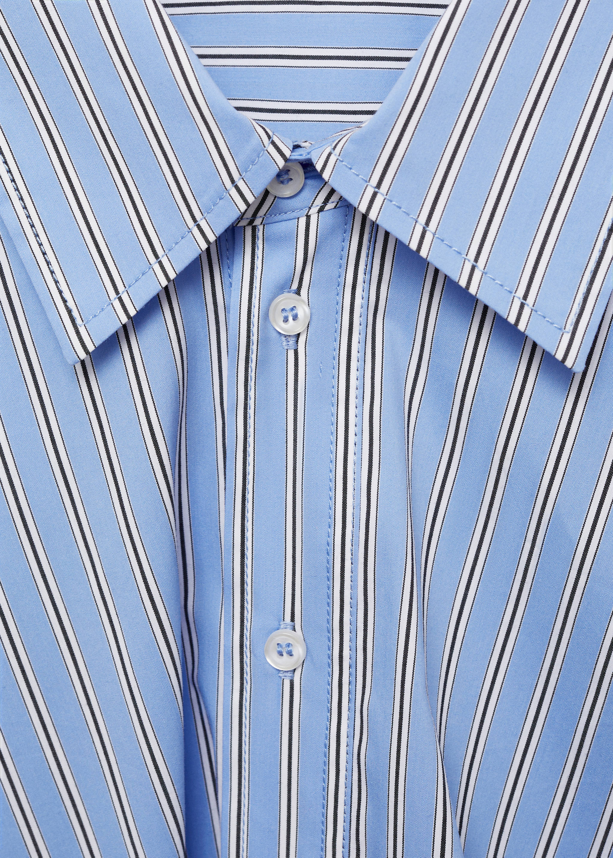 Robe chemise croisée rayures - Détail de l'article 8
