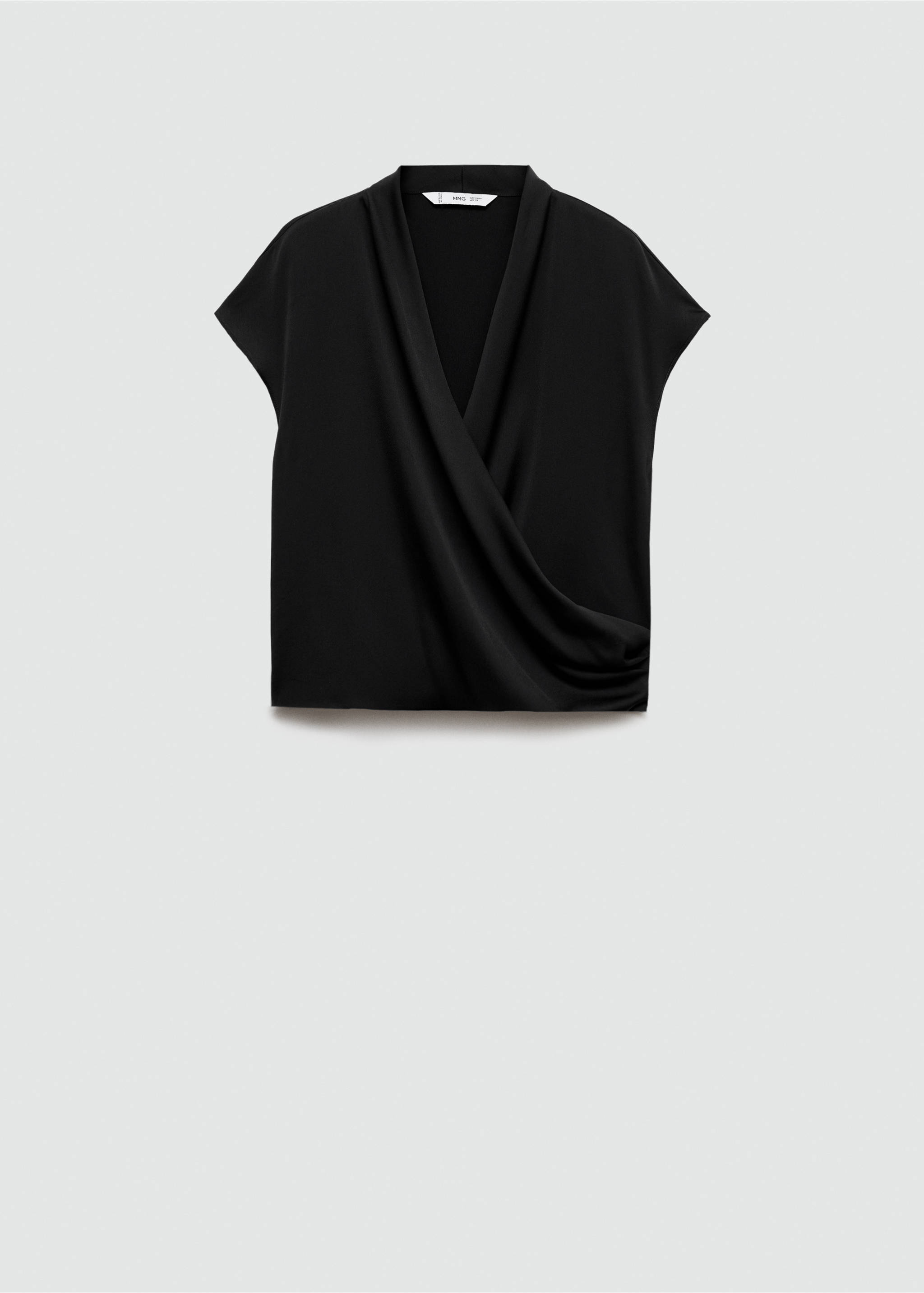 Blusa sin mangas cruzada - Artículo sin modelo, Negro. Ref: 77044028-00.