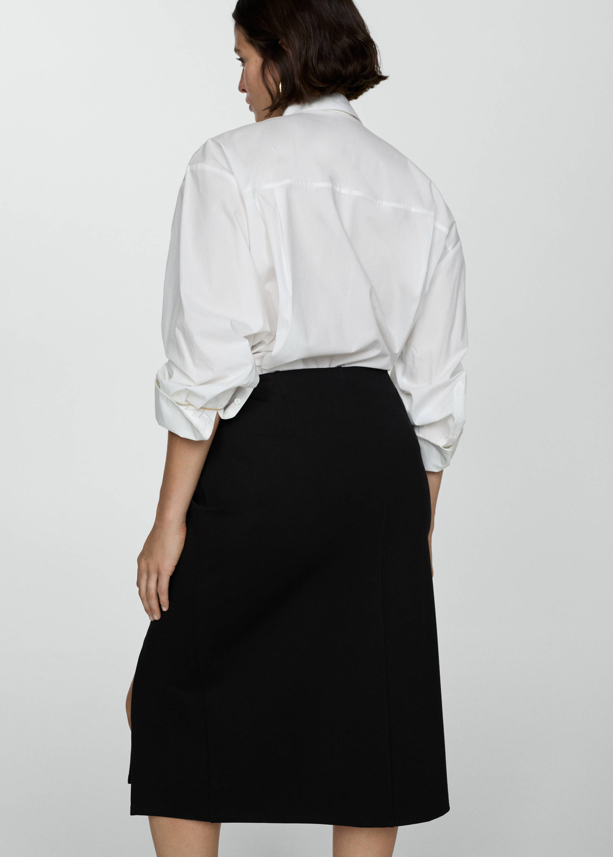 Jupe crayon fendue maille point de Rome - Détail de l'article 4