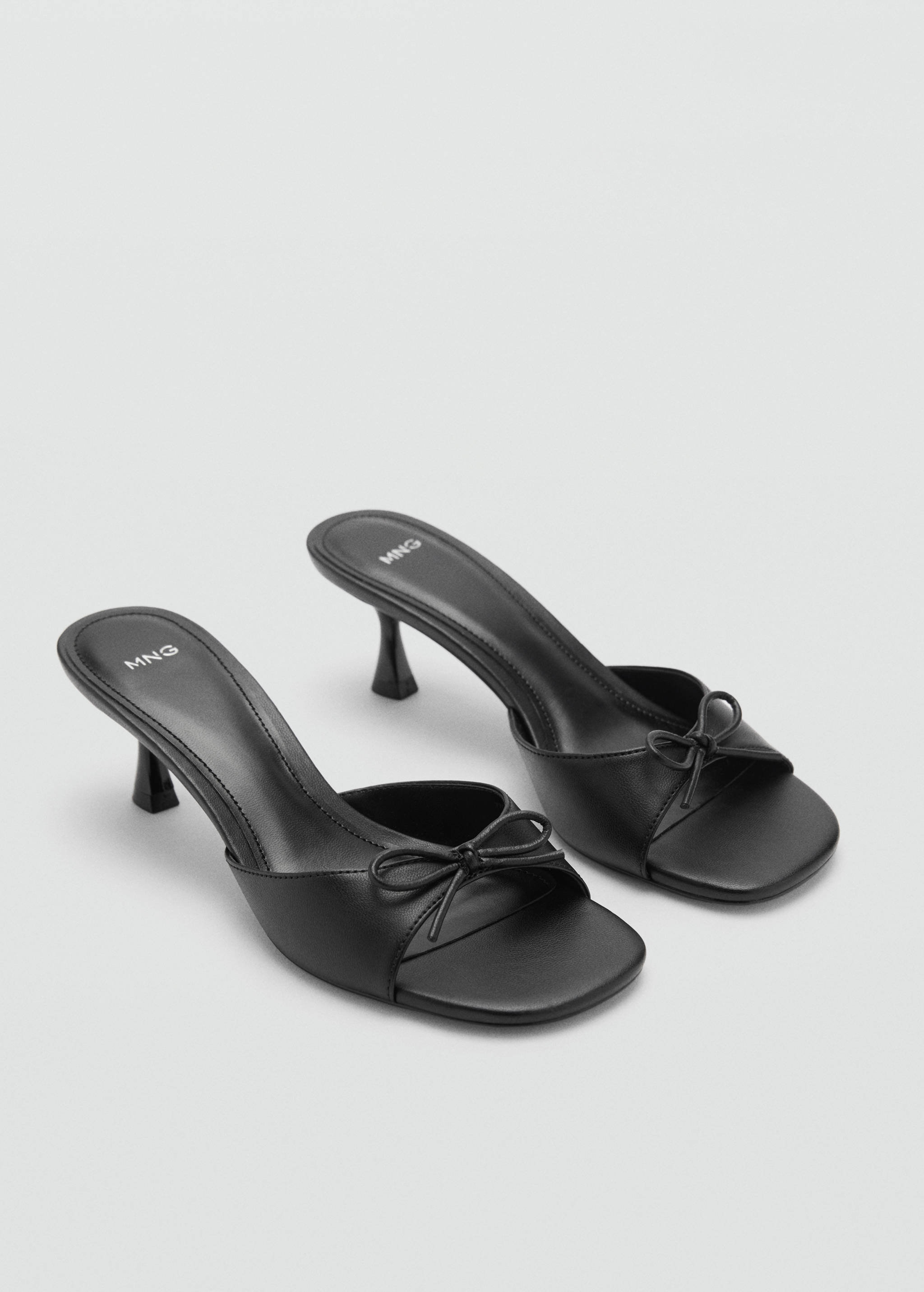 Bow heel sandals - Medium plane