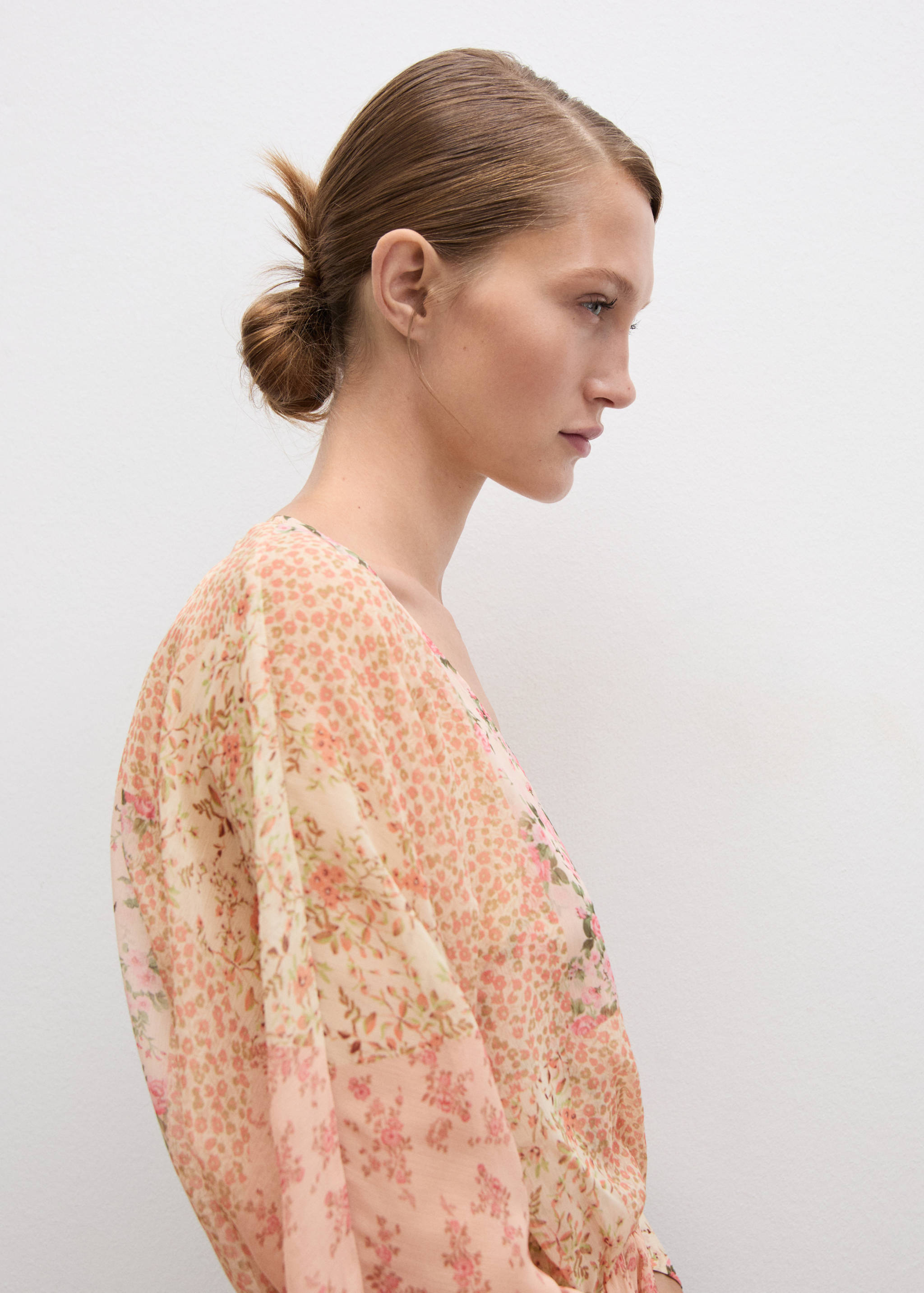 Vestido corto estampado floral - Detalle del artículo 1