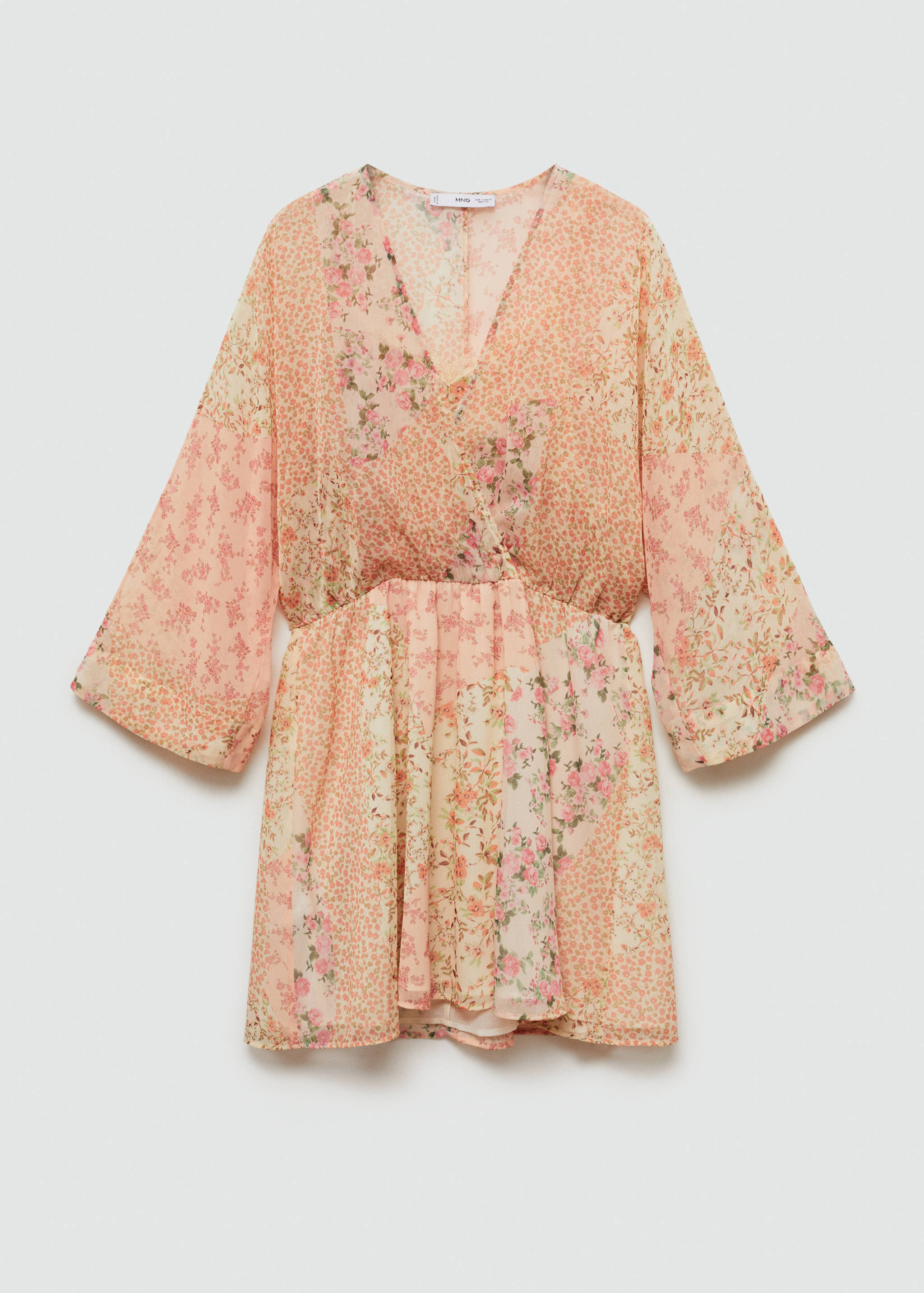 Short floral-print dress - Article without model