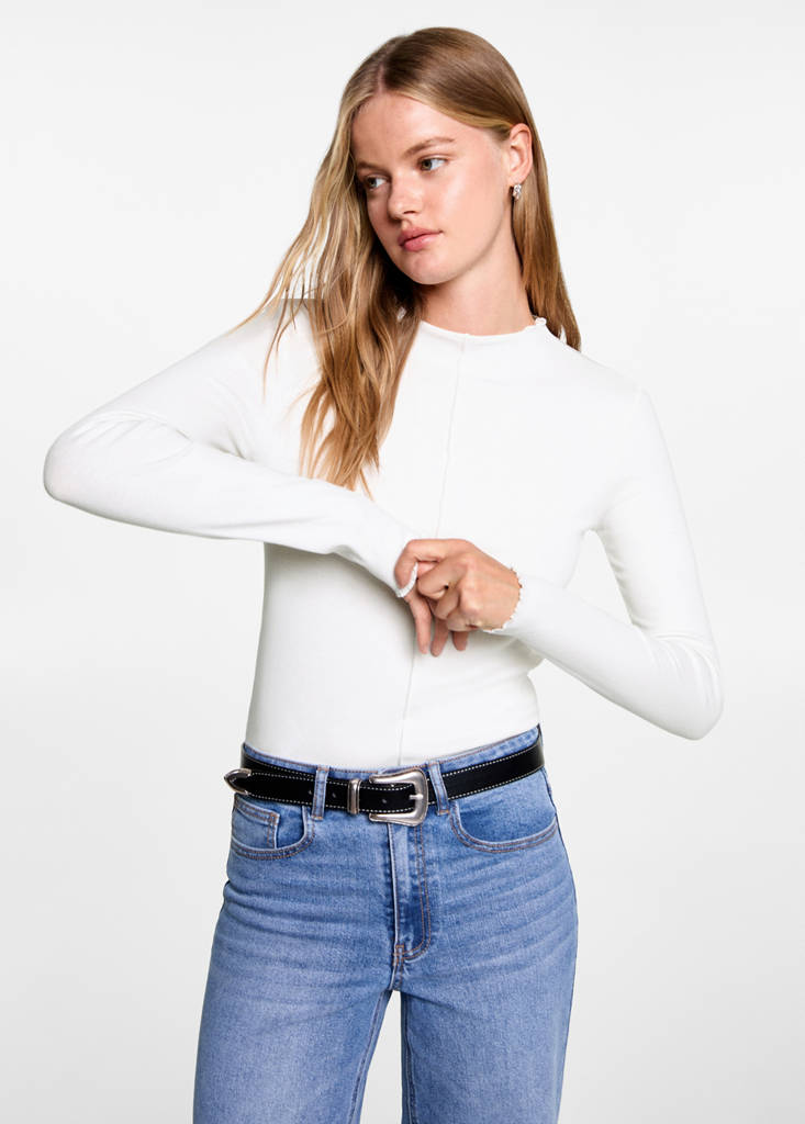 Long-sleeved t-shirt with decorative seams — Off White