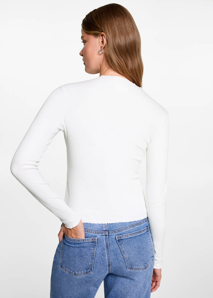 Long-sleeved t-shirt with decorative seams — Off White