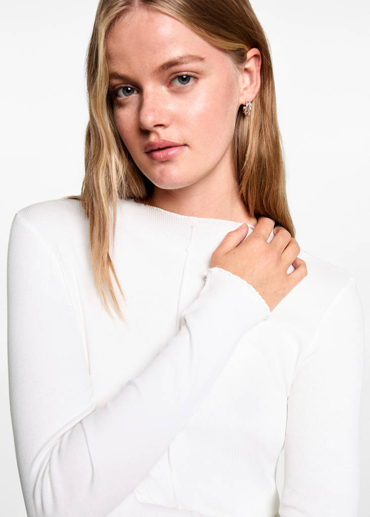 Long-sleeved t-shirt with decorative seams — Off White