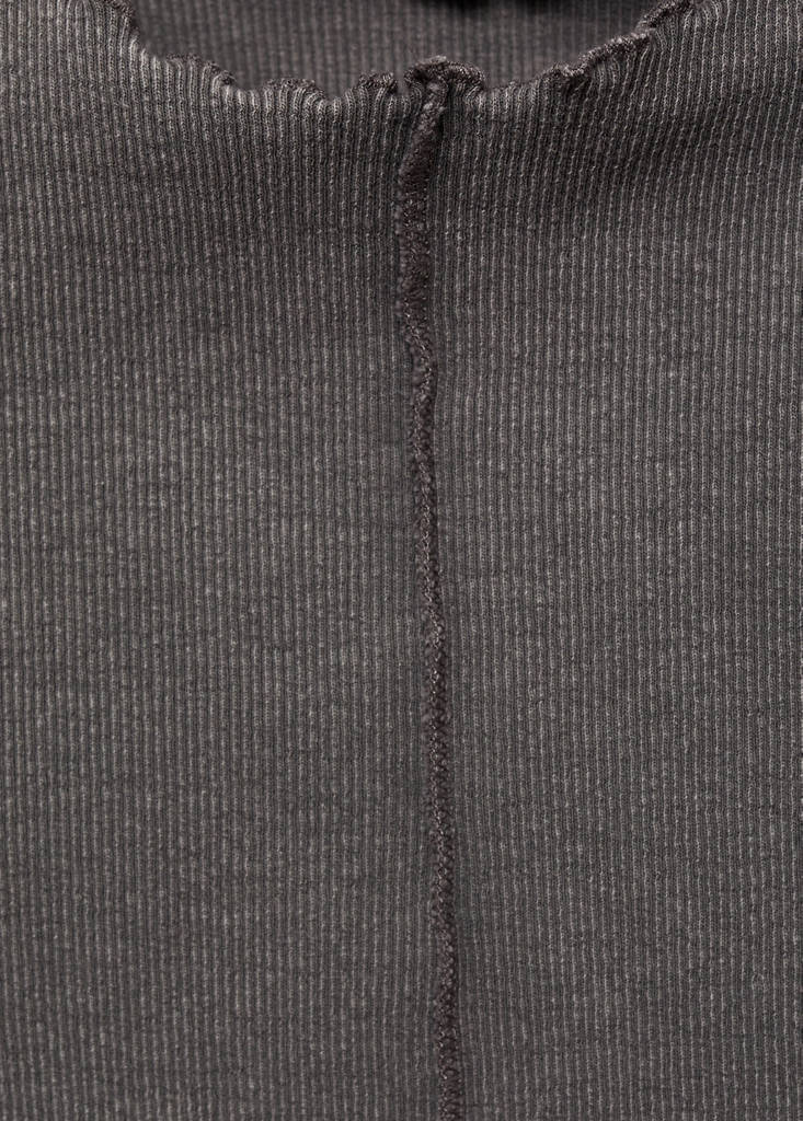 Long-sleeved t-shirt with decorative seams — Charcoal