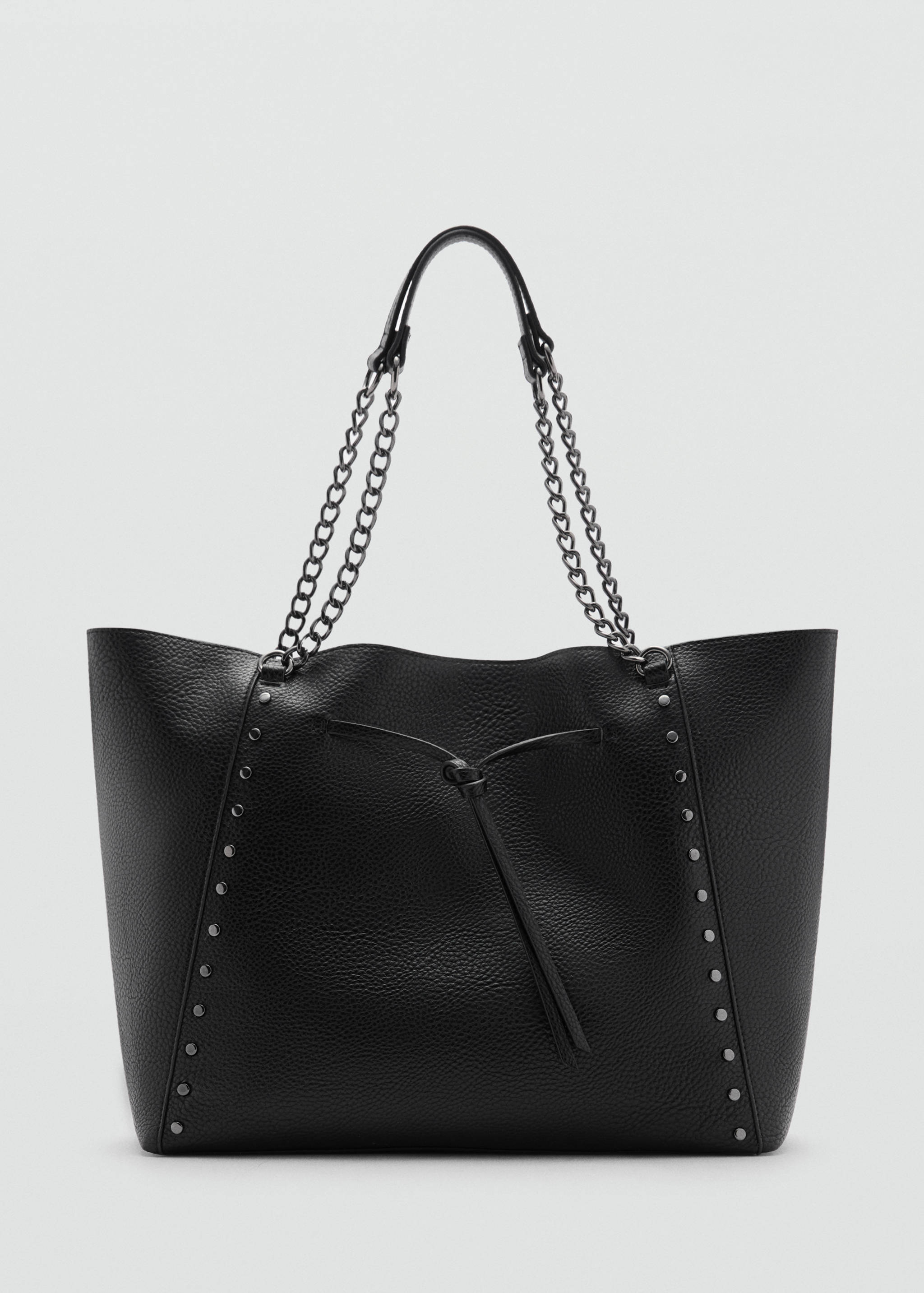 Faux-leather shopper bag - Article without model