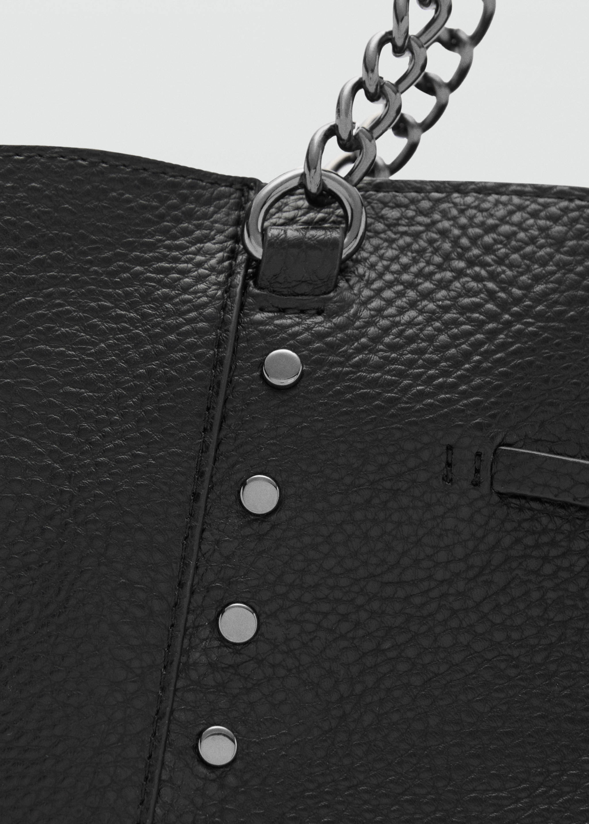 Faux-leather shopper bag - Details of the article 1