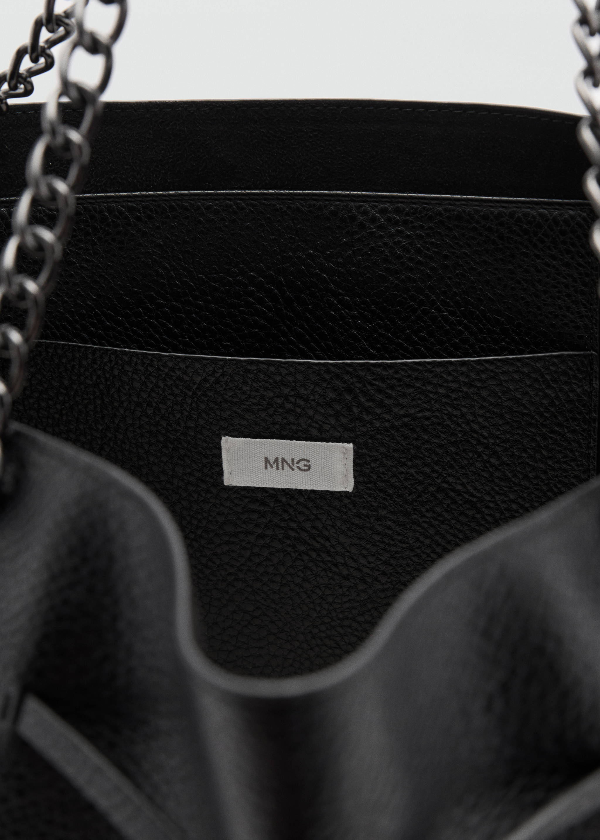 Faux-leather shopper bag - Details of the article 2