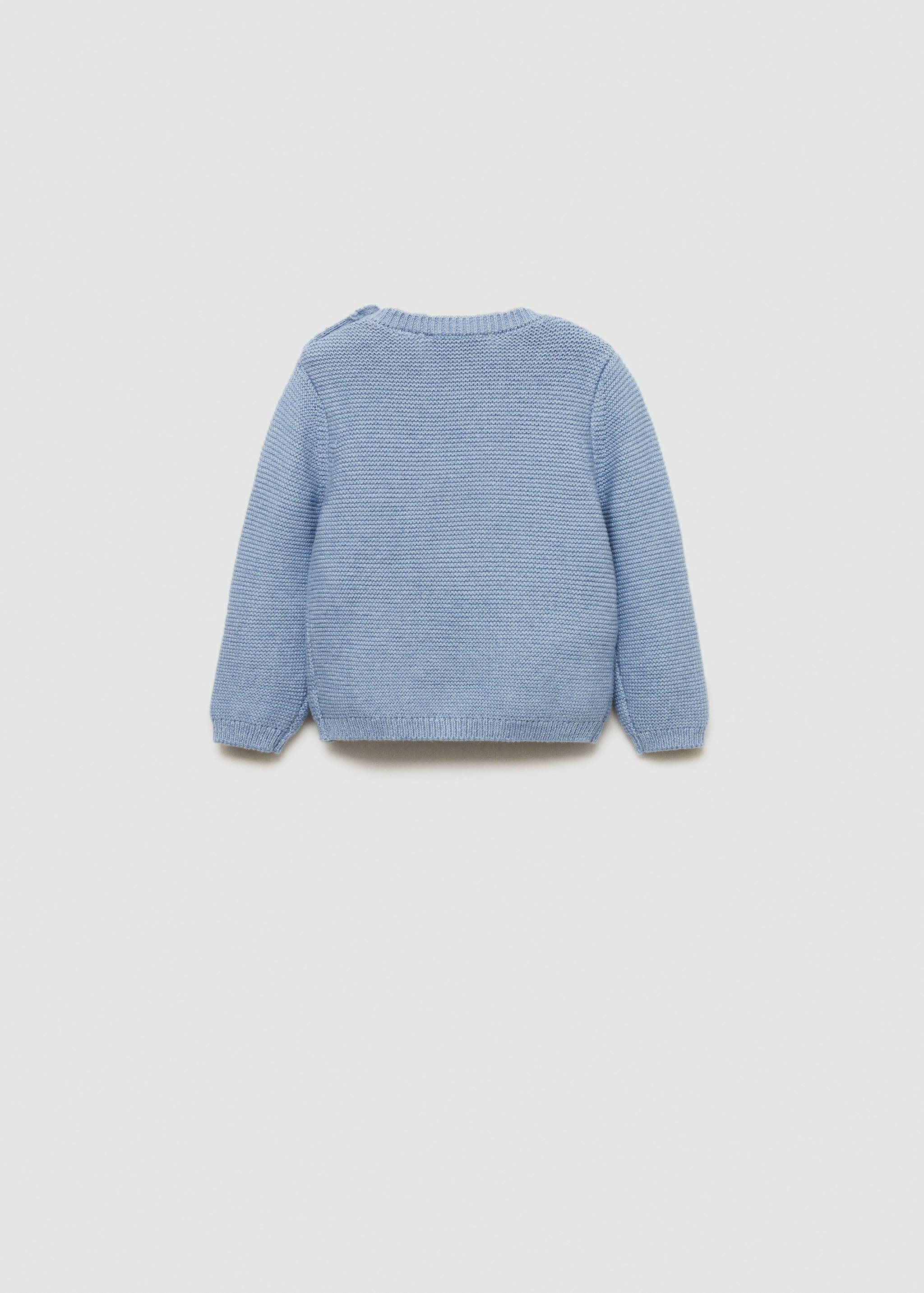 Camisola de malha com bolso - Verso do artigo