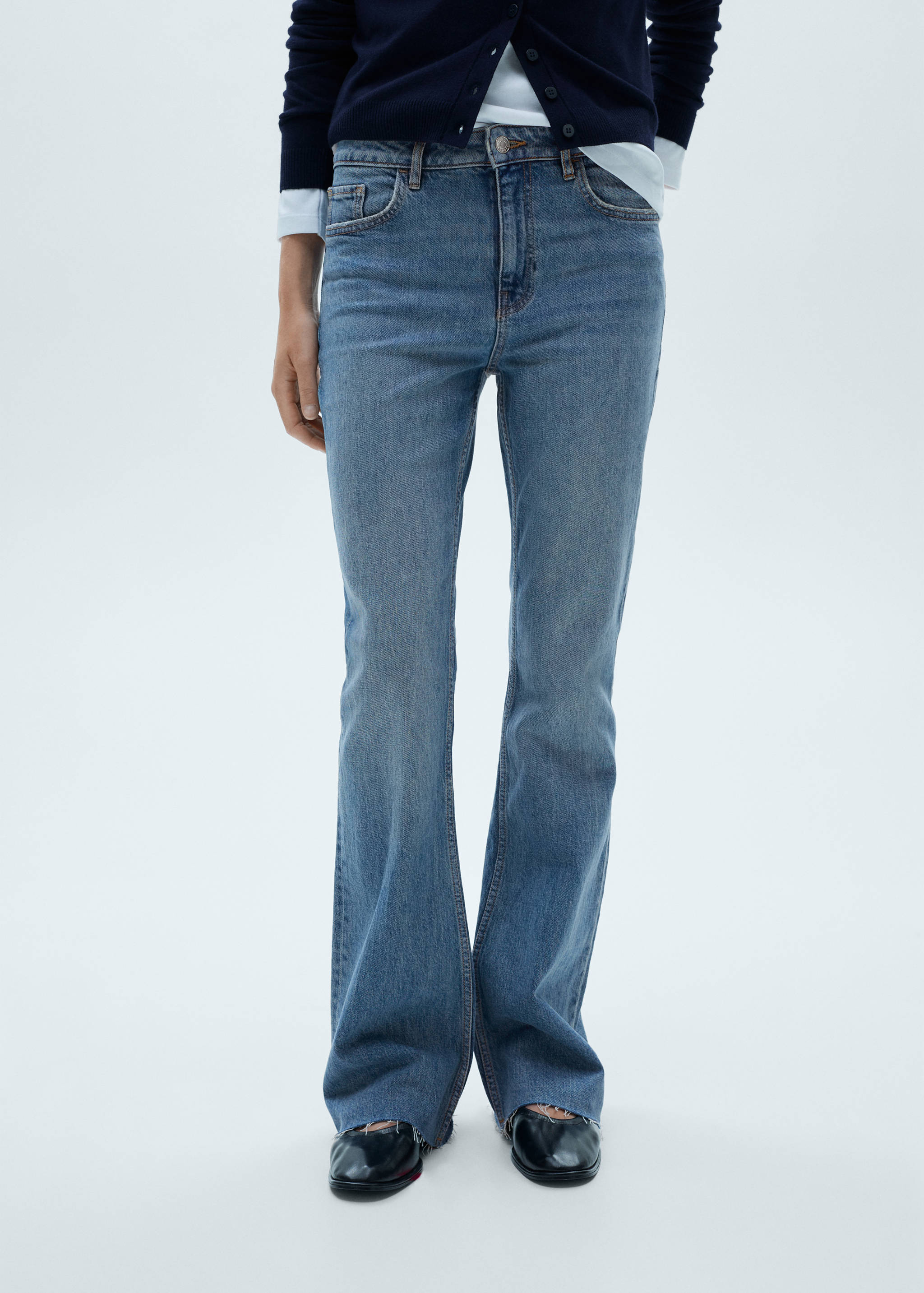 Fiona flared mid-rise jeans - Details of the article 3