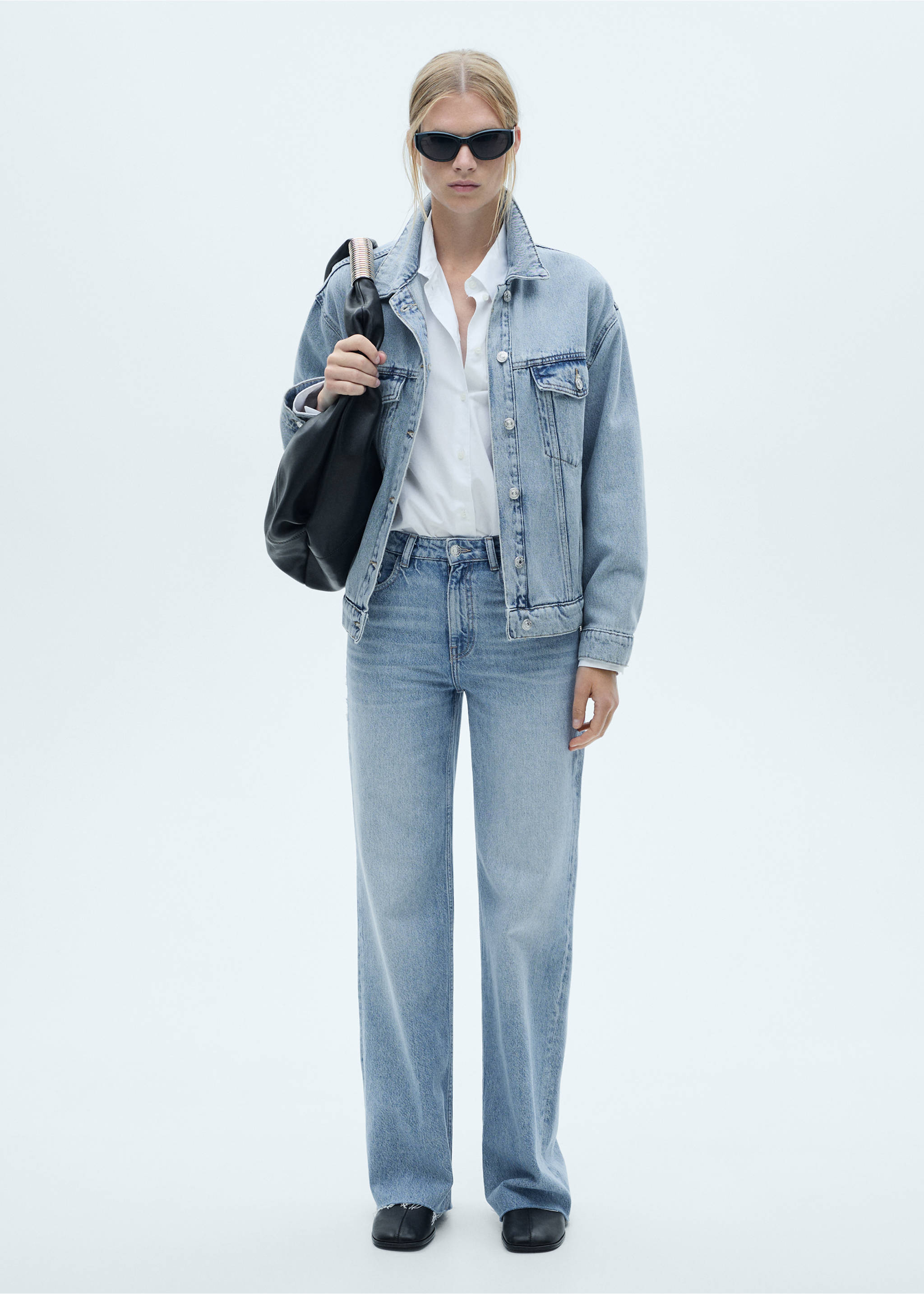 Jean Danila large taille haute - Plan général, Bleu moyen. Ref: 77044056-00.