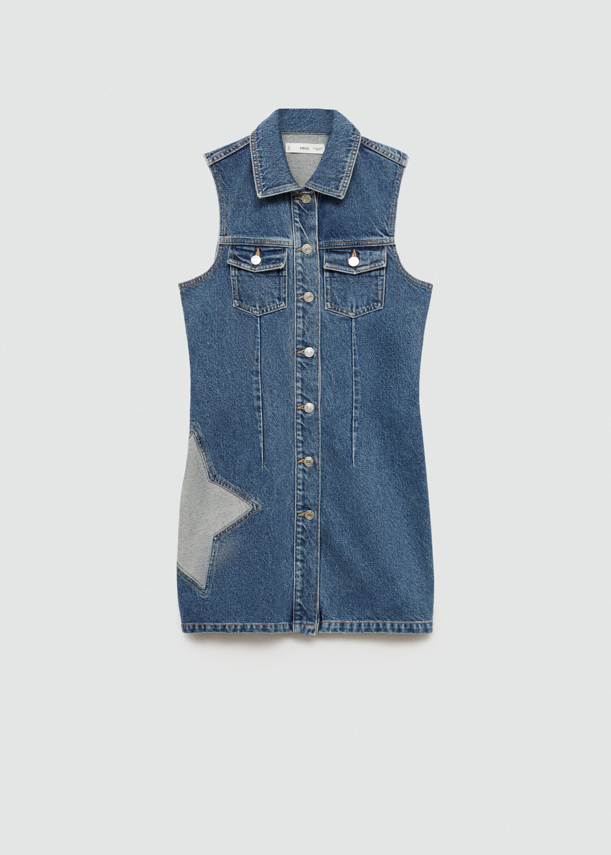 Star denim dress - Article without model