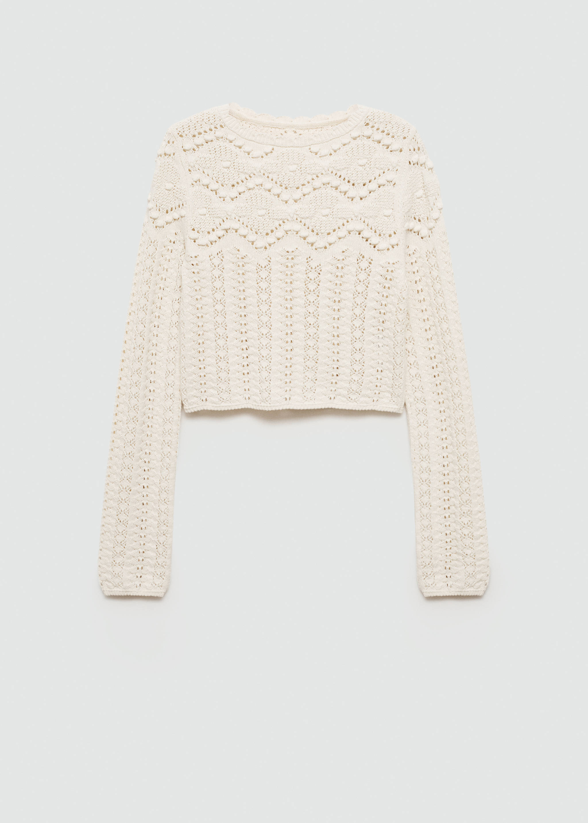 Open work-detail sweater - Article without model