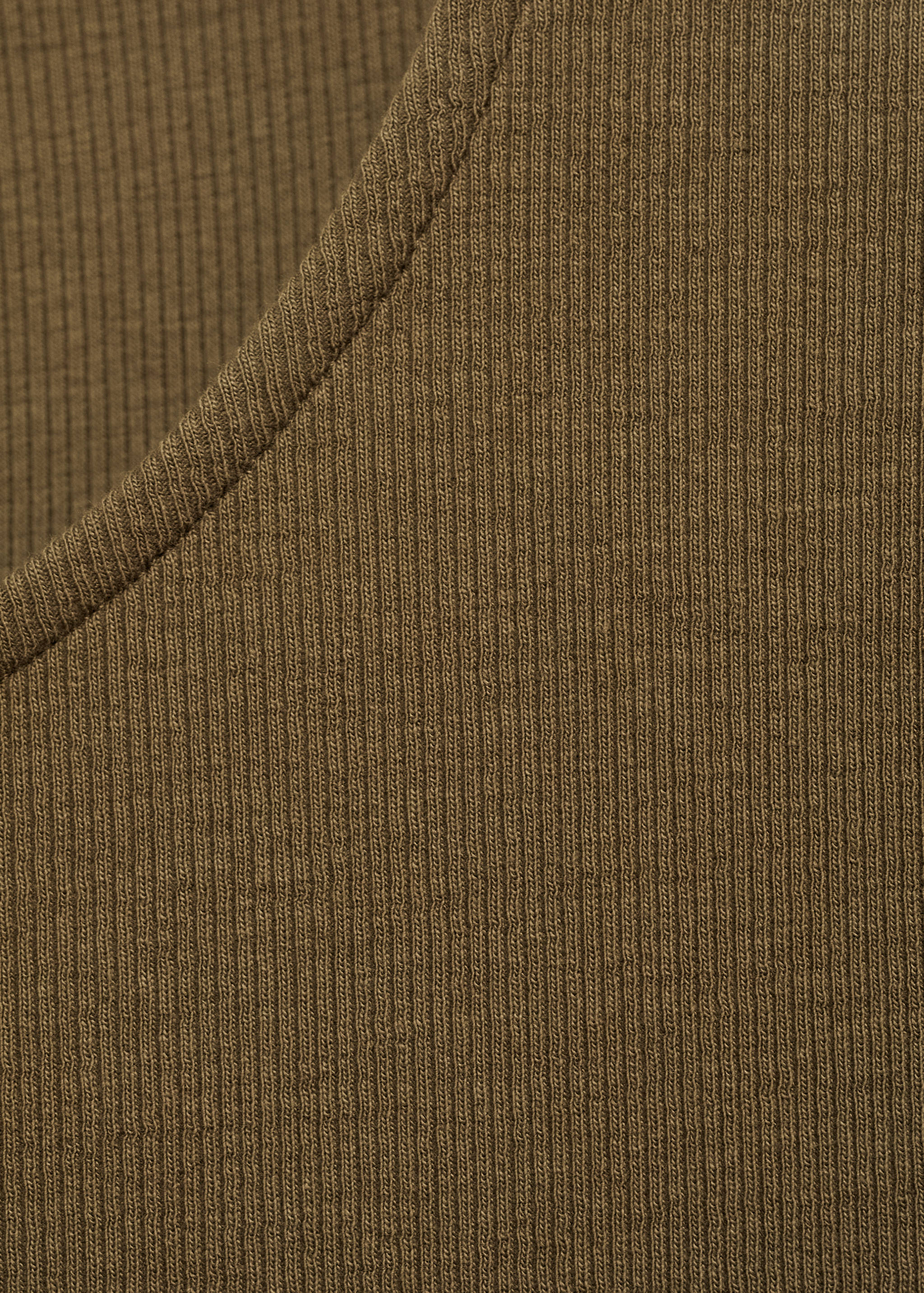 Flared dress in combined fabric - Details of the article 8