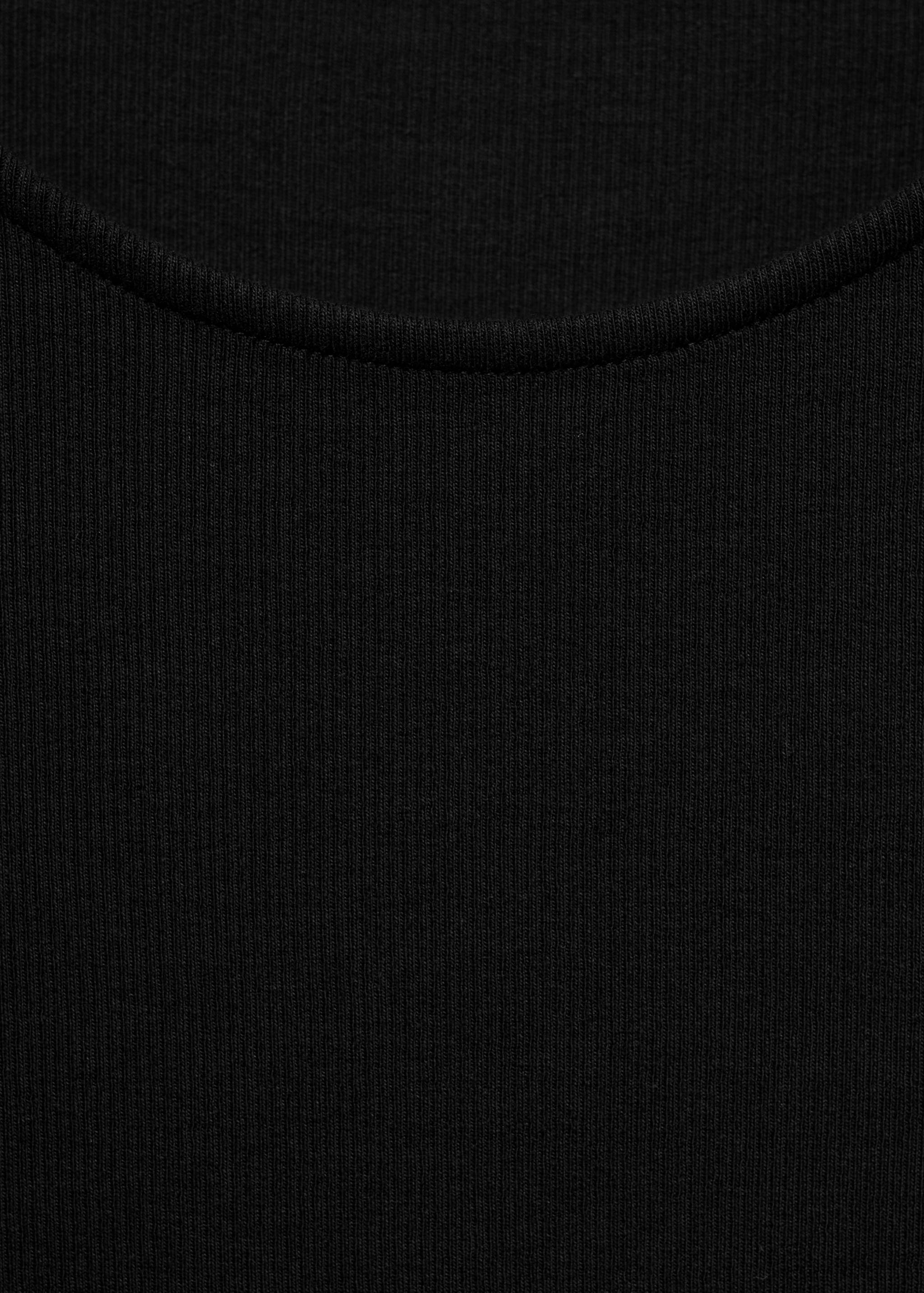 Flared dress in combined fabric - Details of the article 0