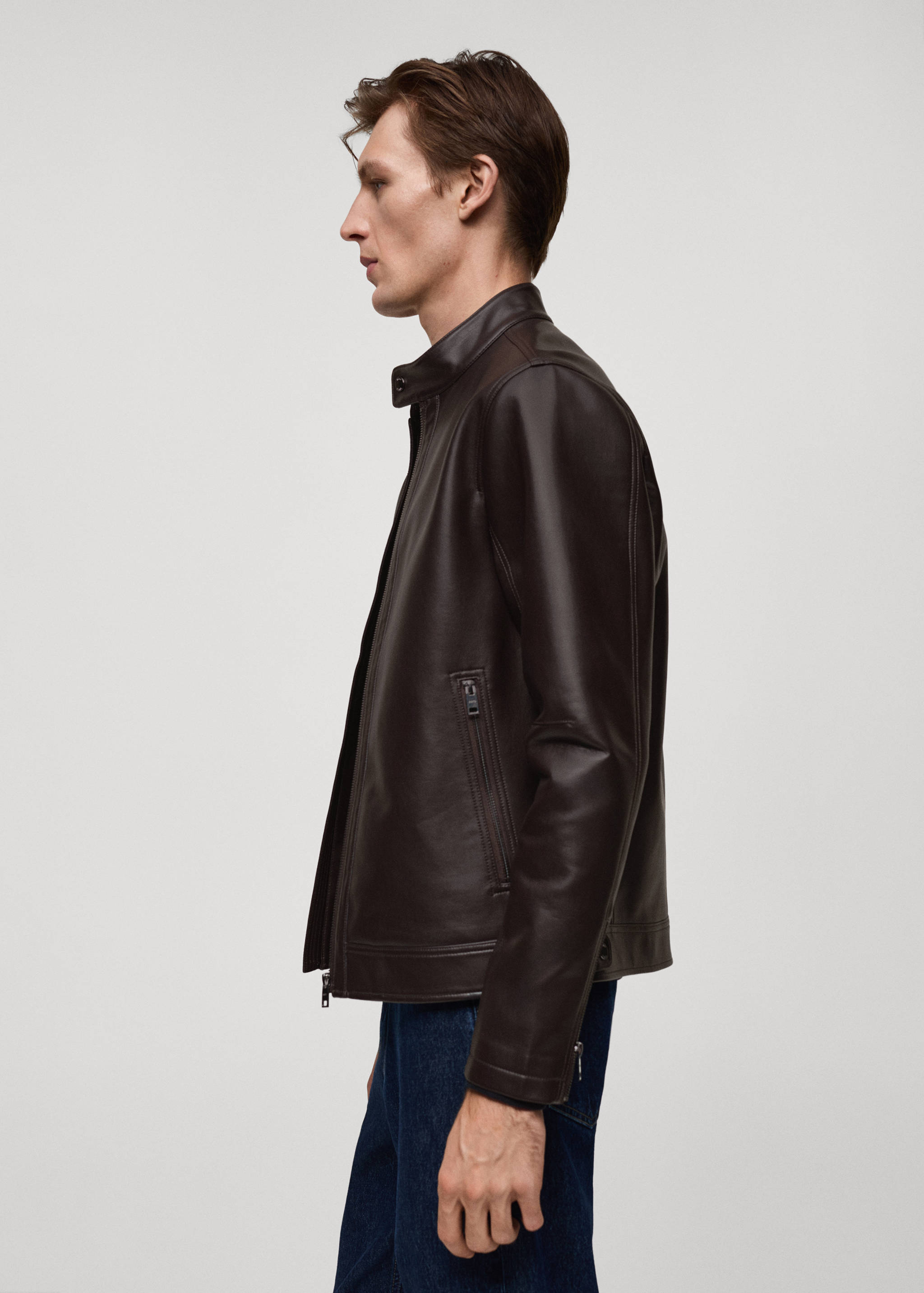 Nappa faux-leather jacket - Details of the article 2
