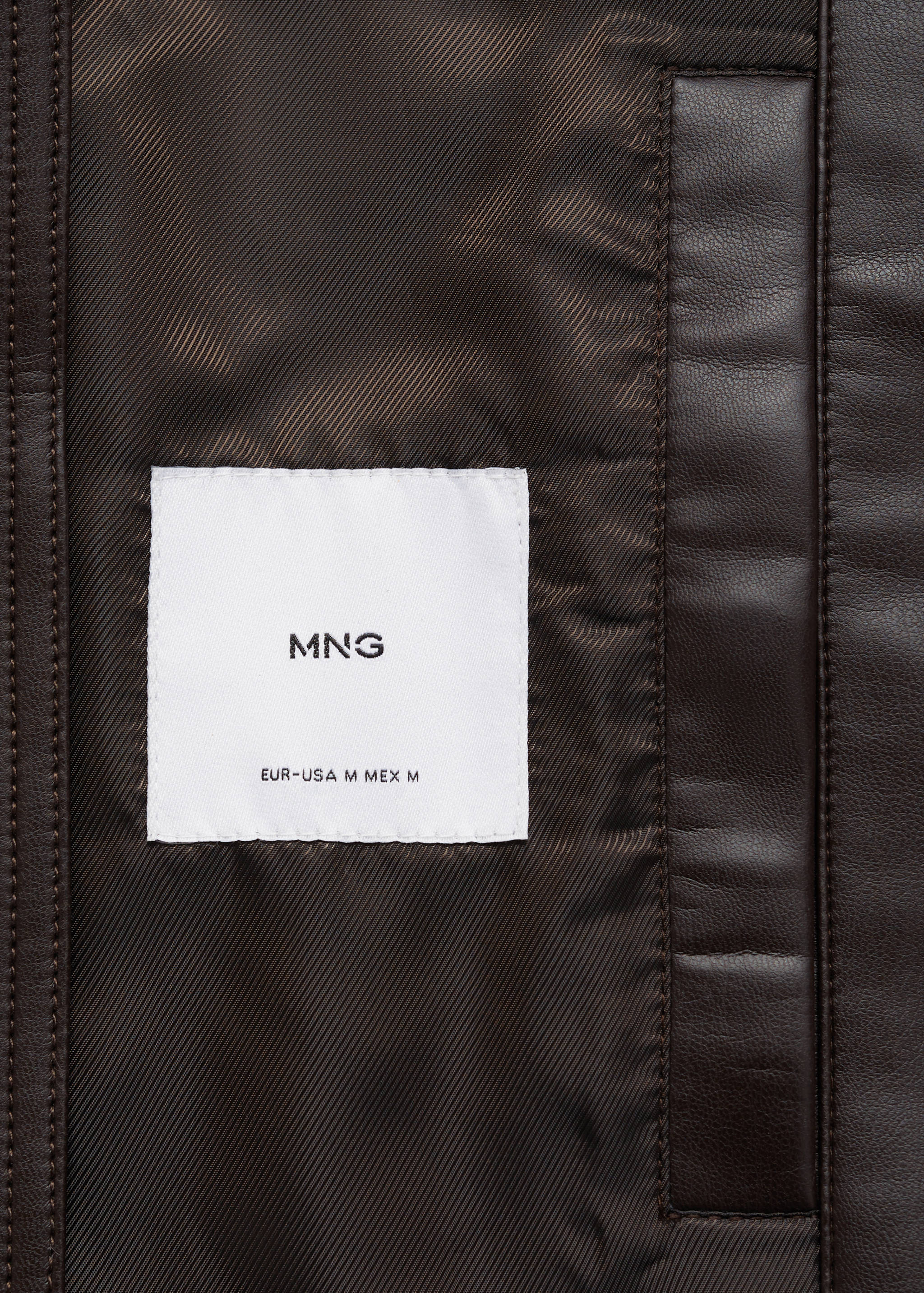 Nappa faux-leather jacket - Details of the article 0