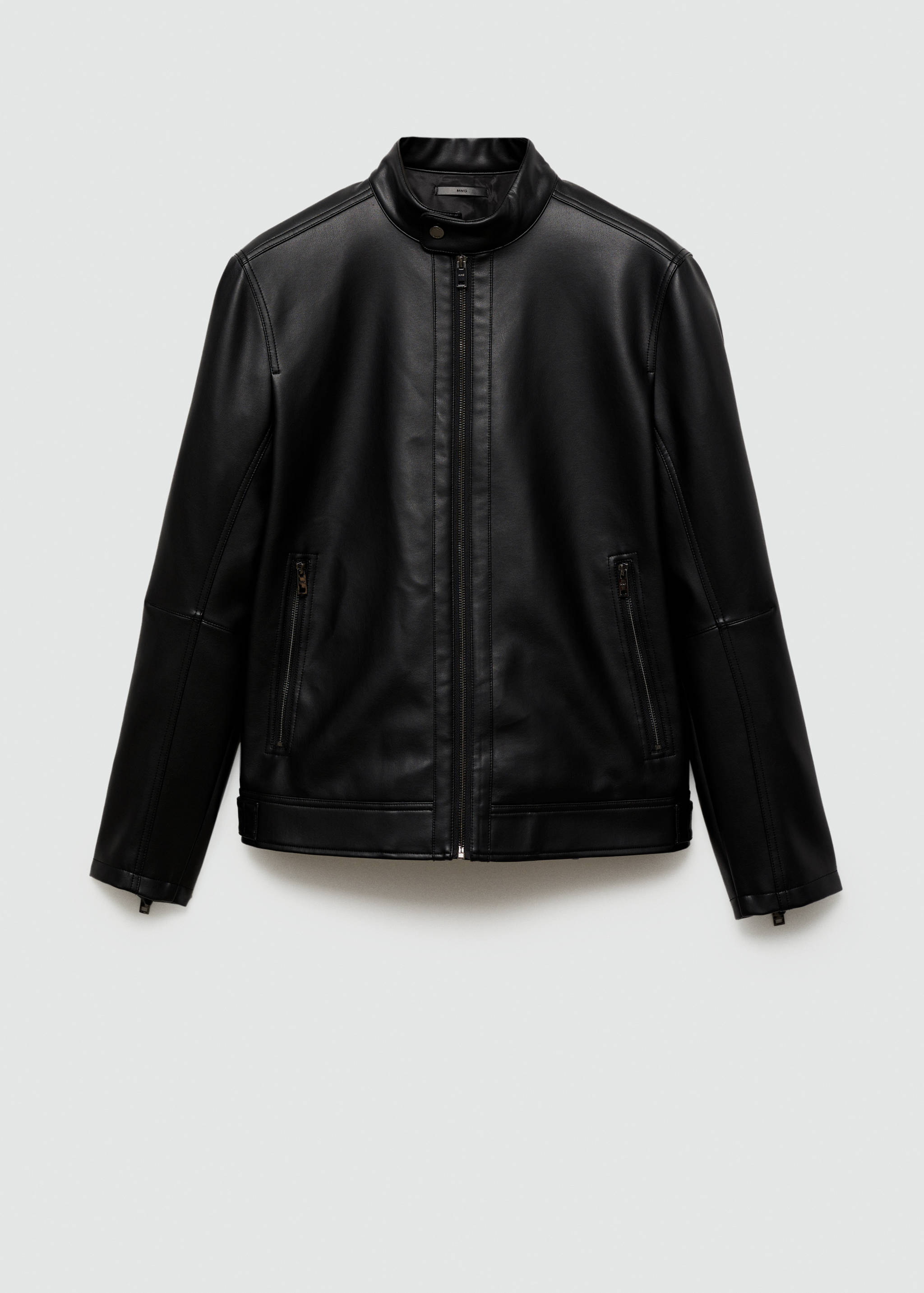 Nappa faux-leather jacket - Article without model