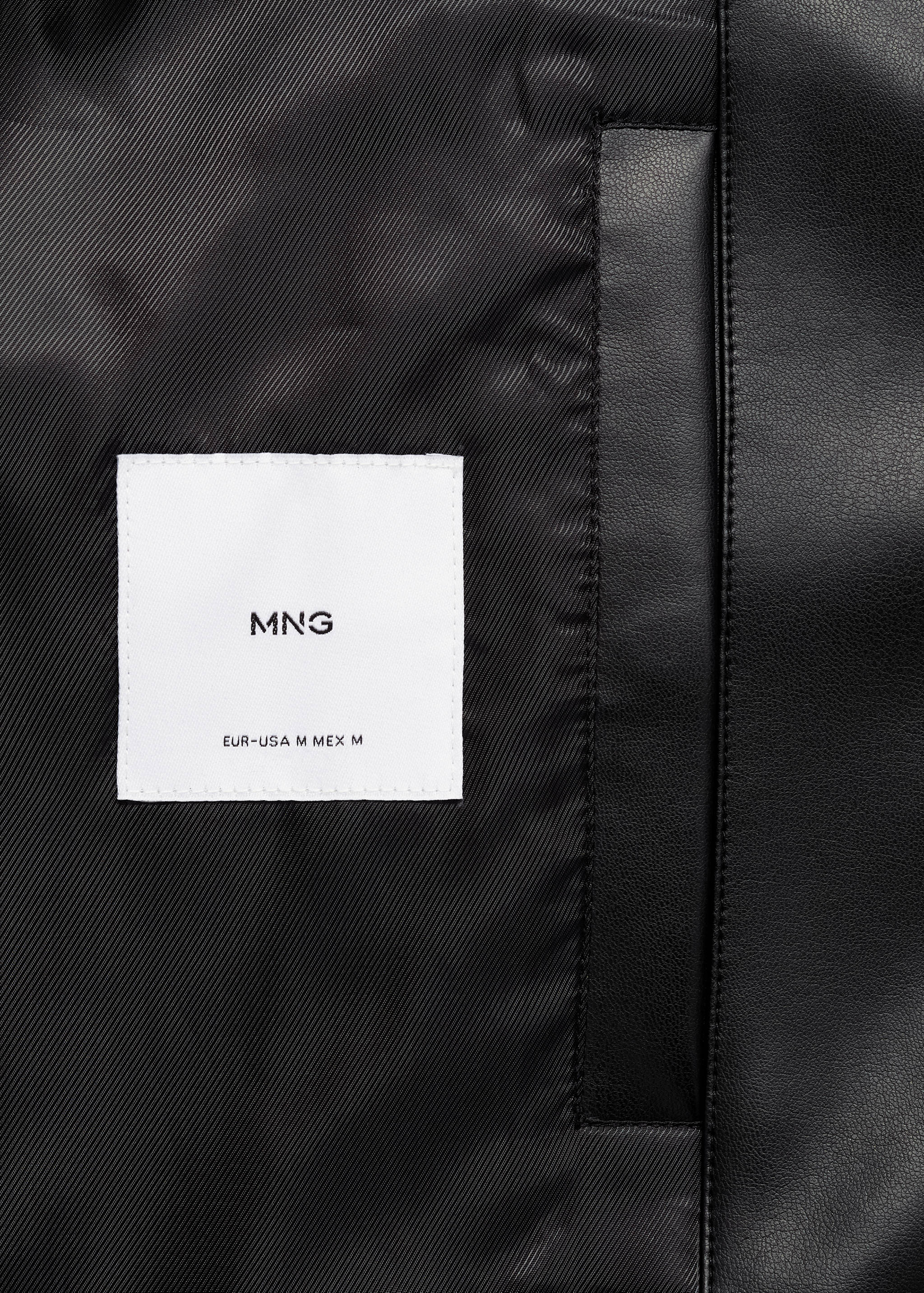 Nappa faux-leather jacket - Details of the article 0