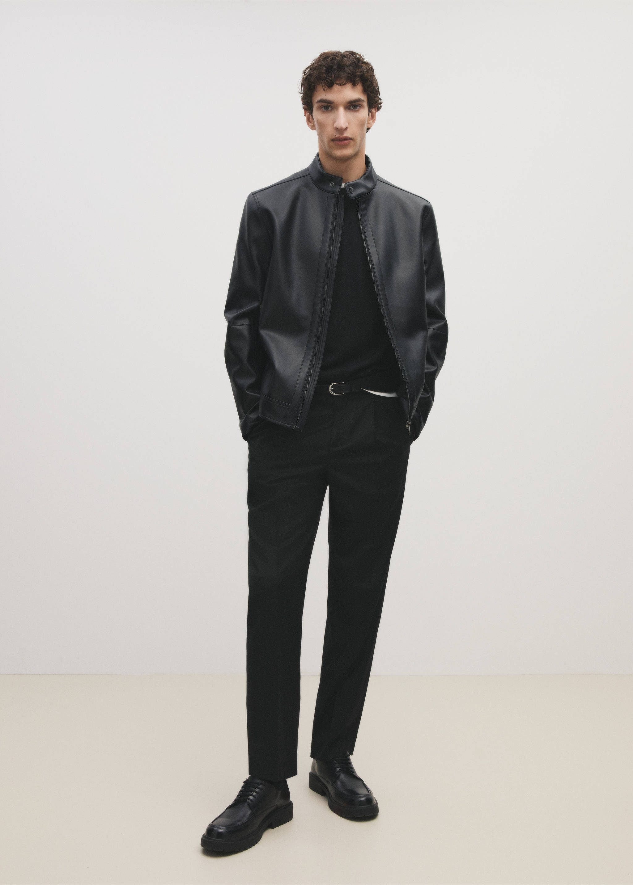 纳帕皮效果夹克 - null