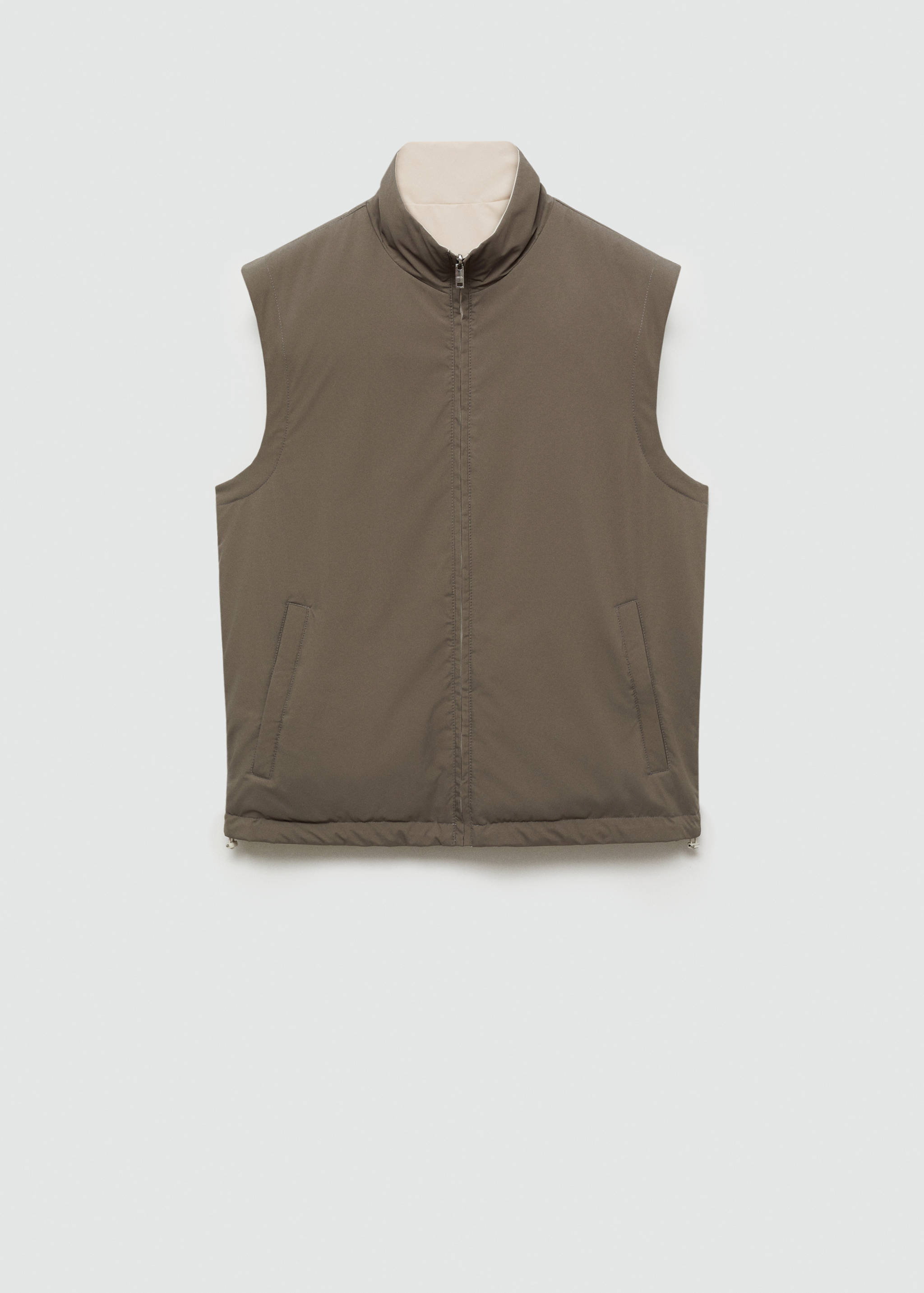 Reversible water-repellent gilet - Article without model