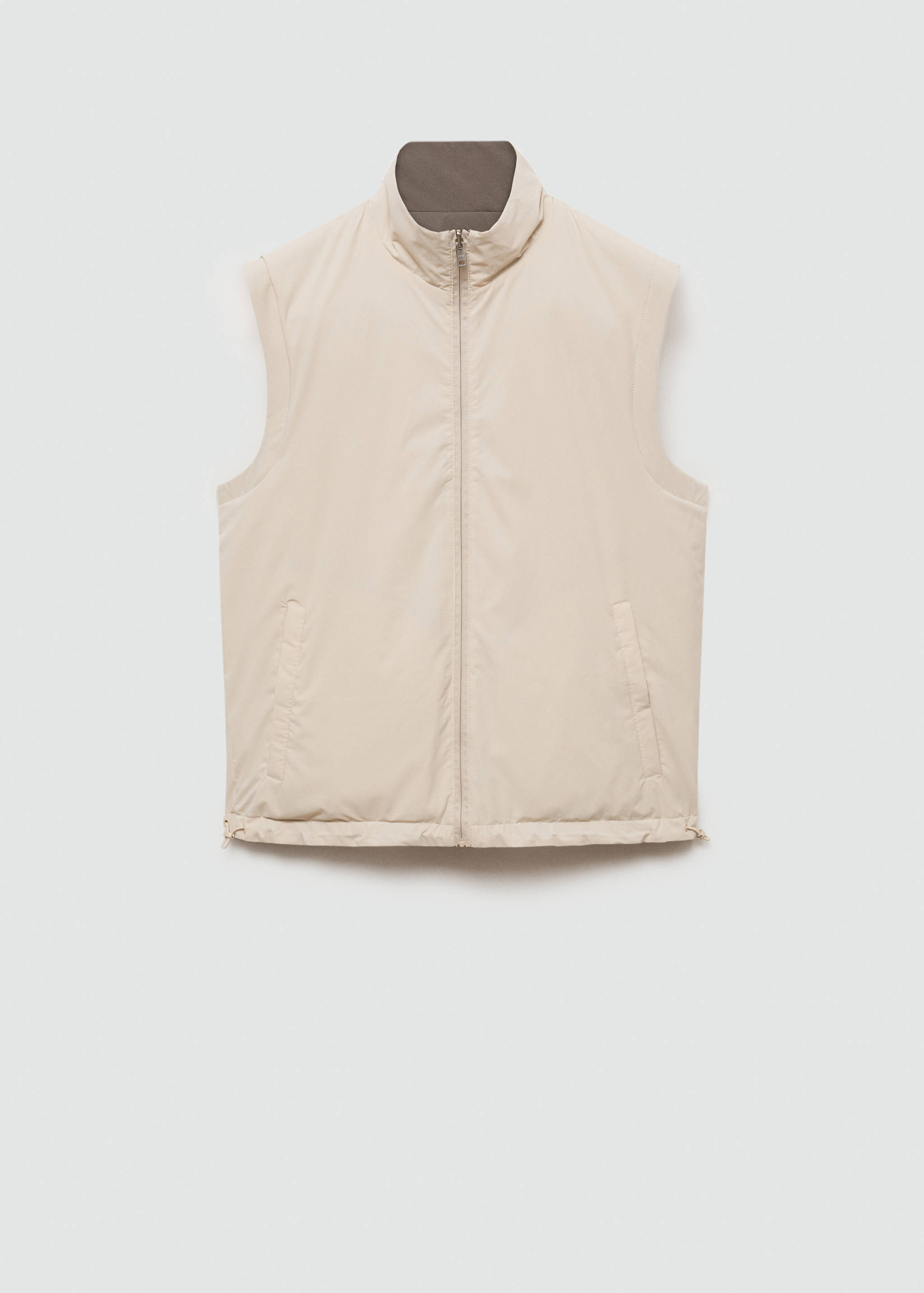 Reversible water-repellent gilet - Reverse of the article