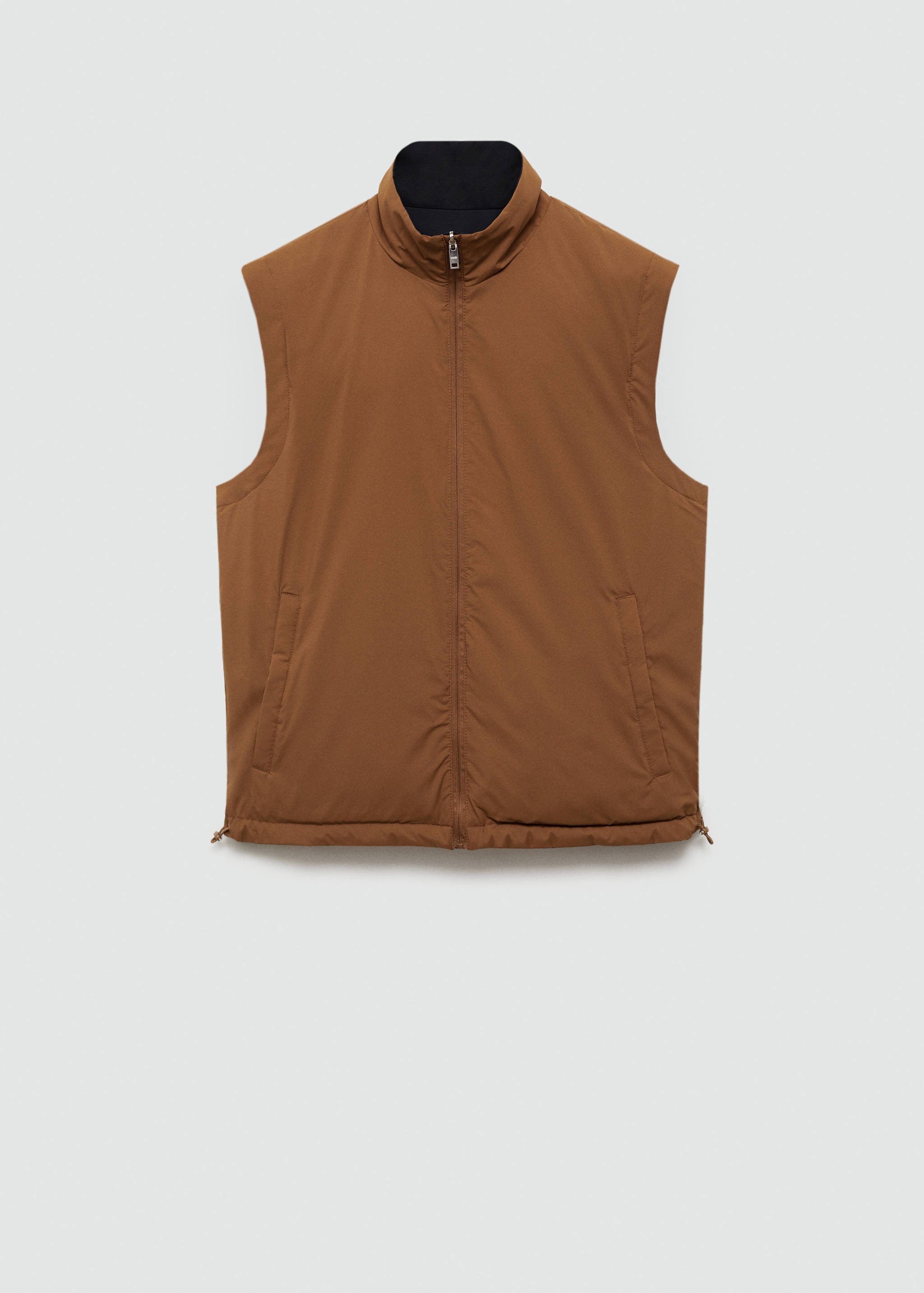 Reversible water-repellent gilet - Reverse of the article