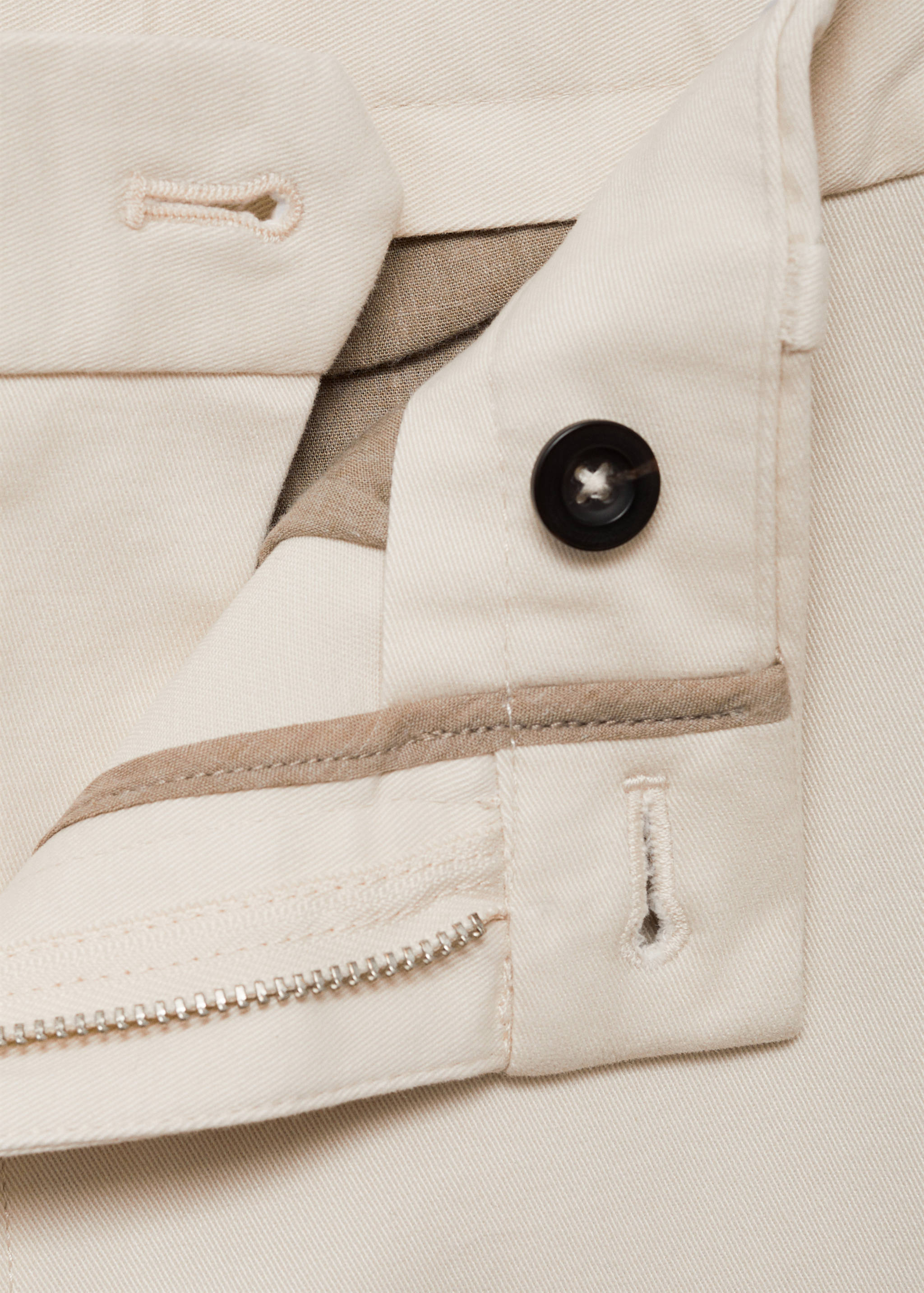 Slim fit serge chino trousers - Details of the article 8