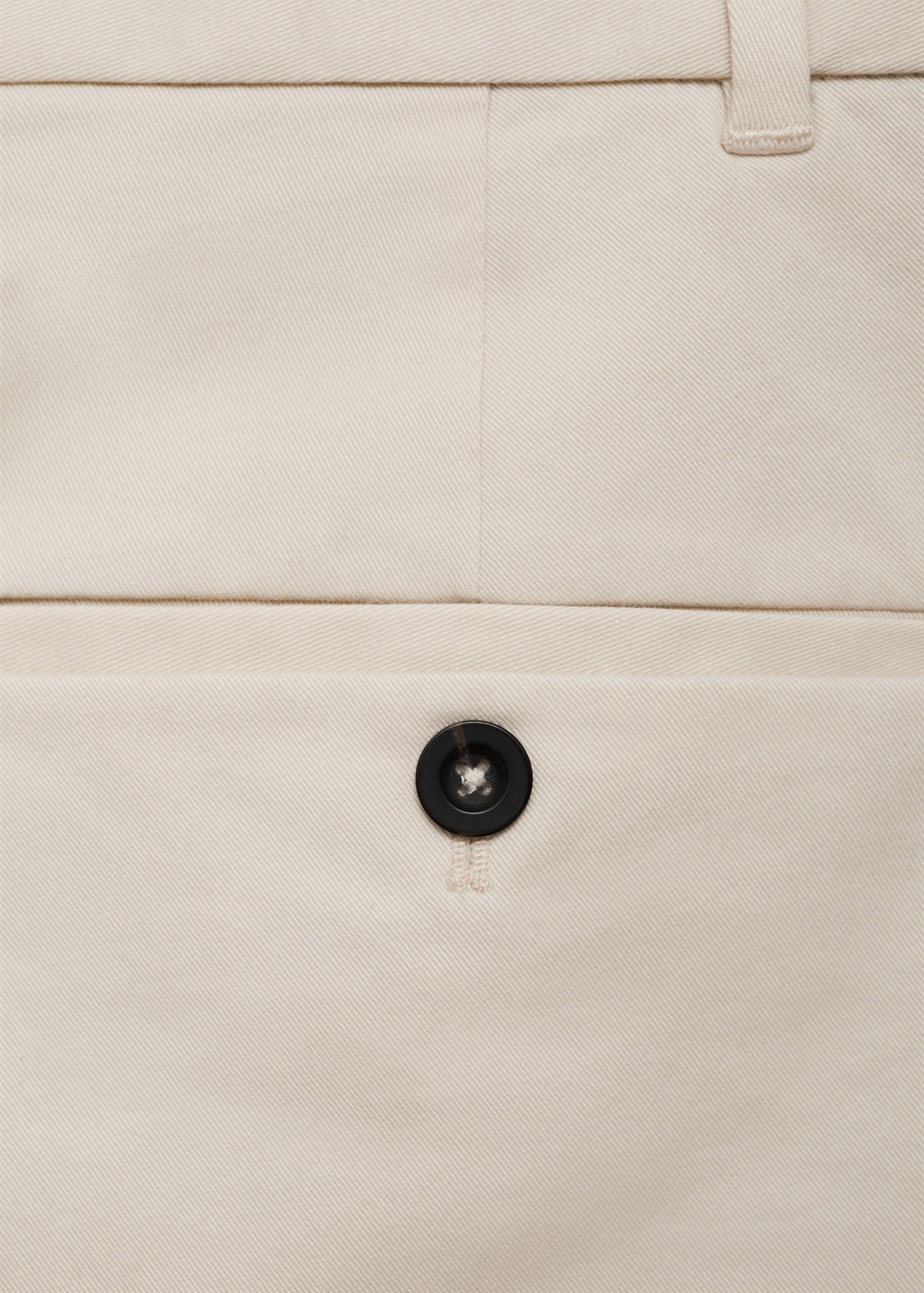 Slim fit serge chino trousers - Details of the article 0