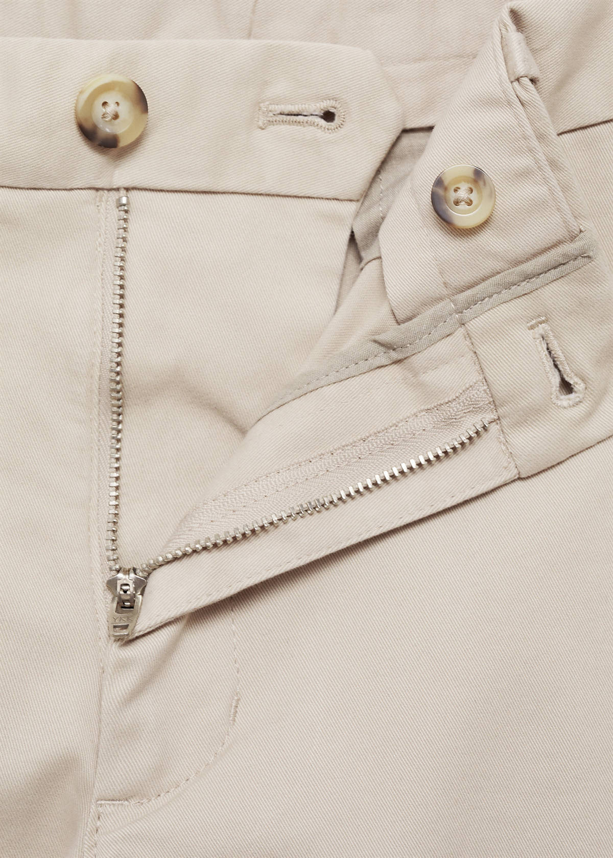 Slim fit serge chino trousers — Sand