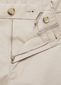 Slim fit serge chino trousers — Sand 8
