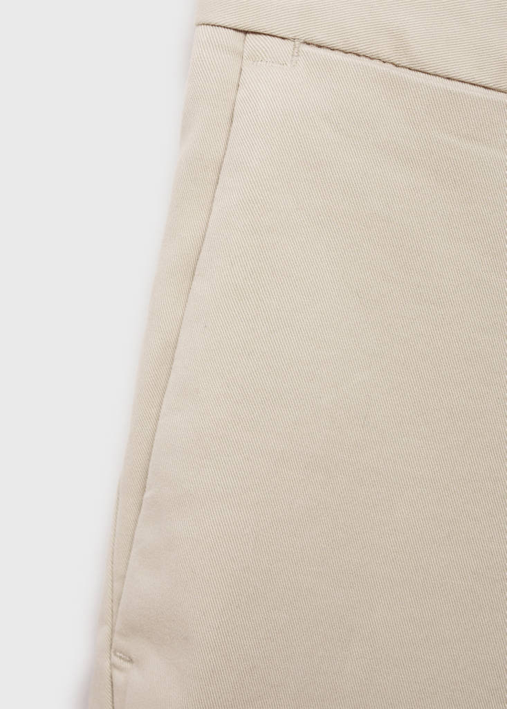 Slim fit serge chino trousers — Sand