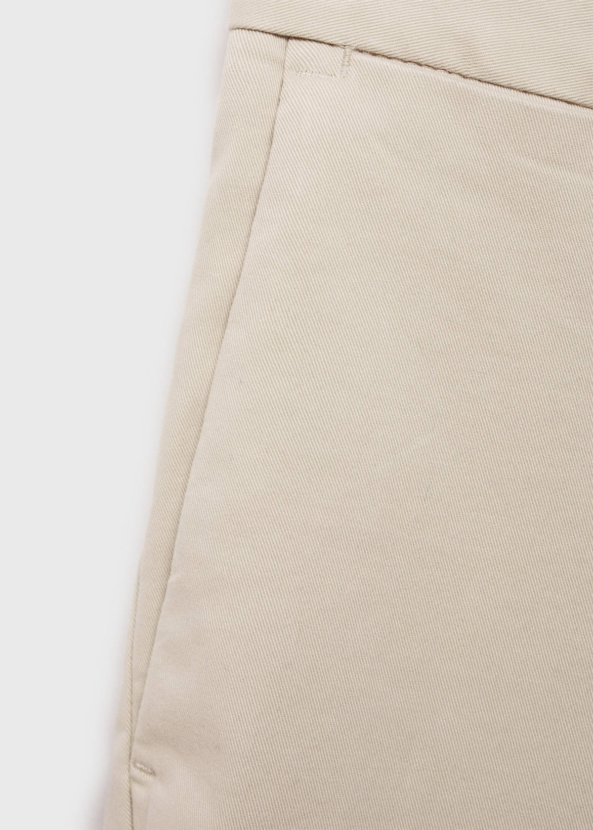 Slim fit serge chino trousers — Sand