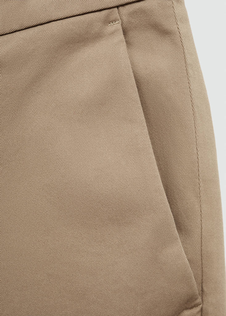 Slim fit serge chino trousers — Beige